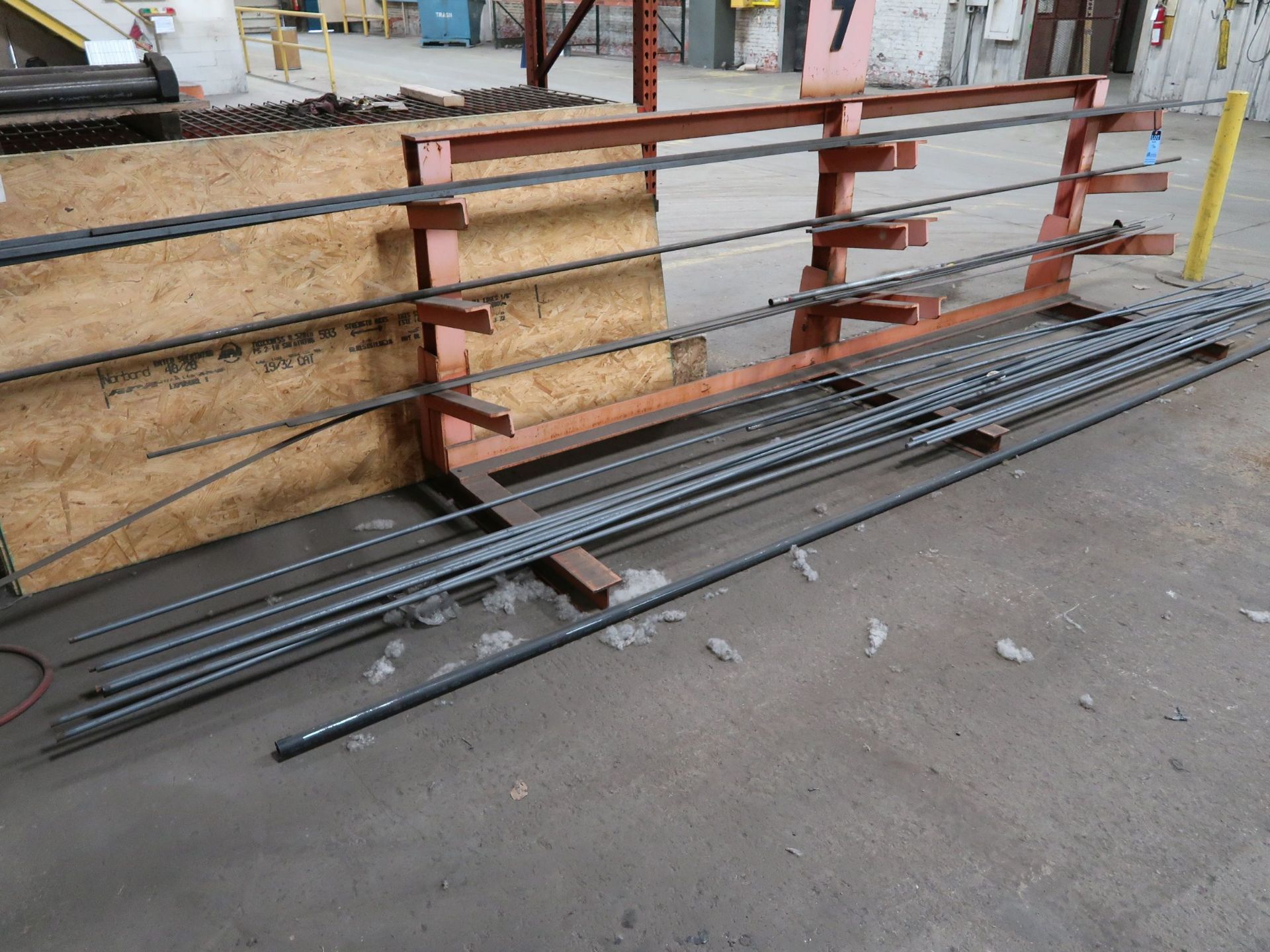 (LOT) RACK W/ MISC STAINLESS & STEEL MATERIAL & FABRICATED BAR RACKS & (2) OTHER - Image 3 of 6