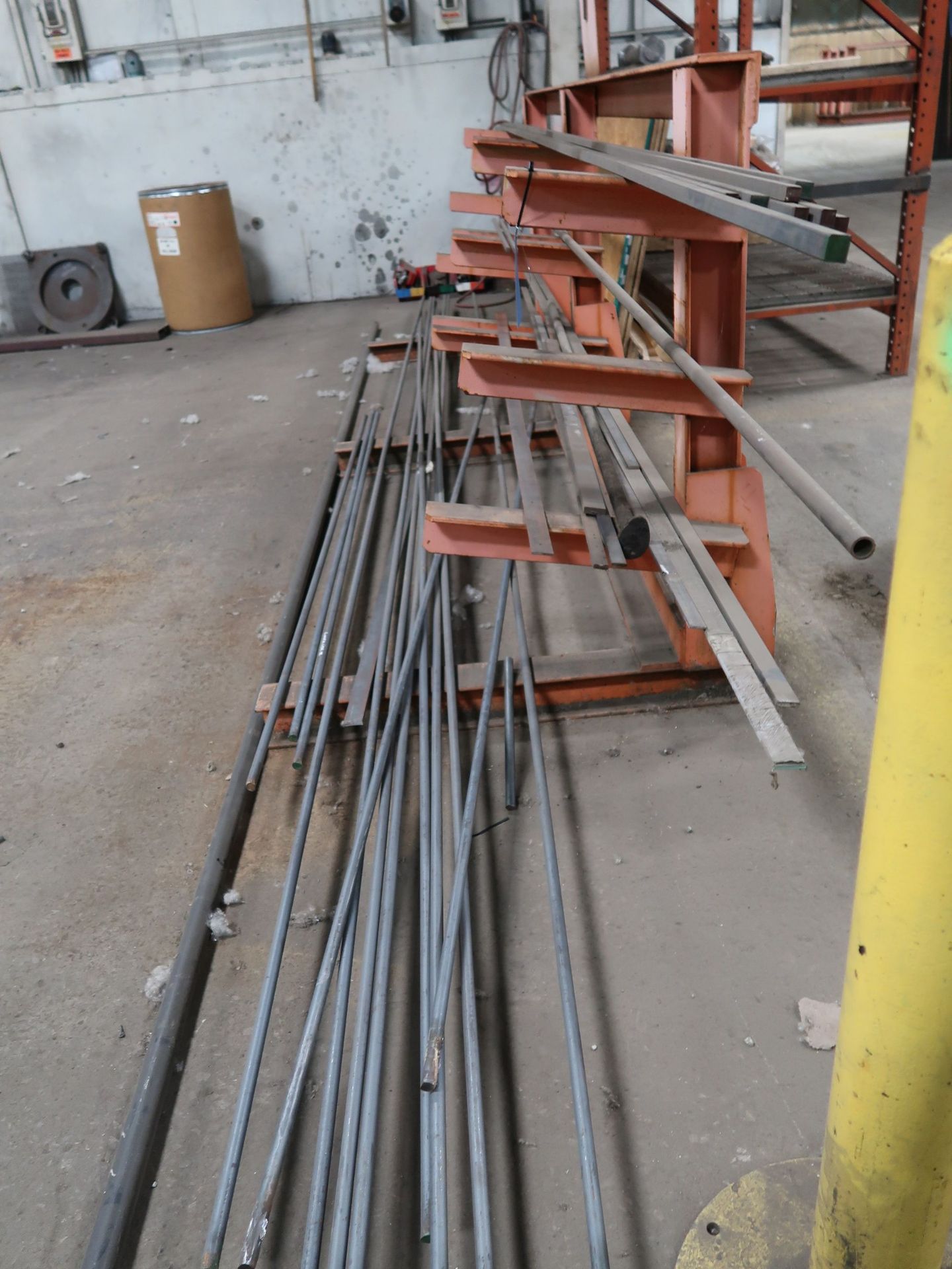 (LOT) RACK W/ MISC STAINLESS & STEEL MATERIAL & FABRICATED BAR RACKS & (2) OTHER - Image 4 of 6