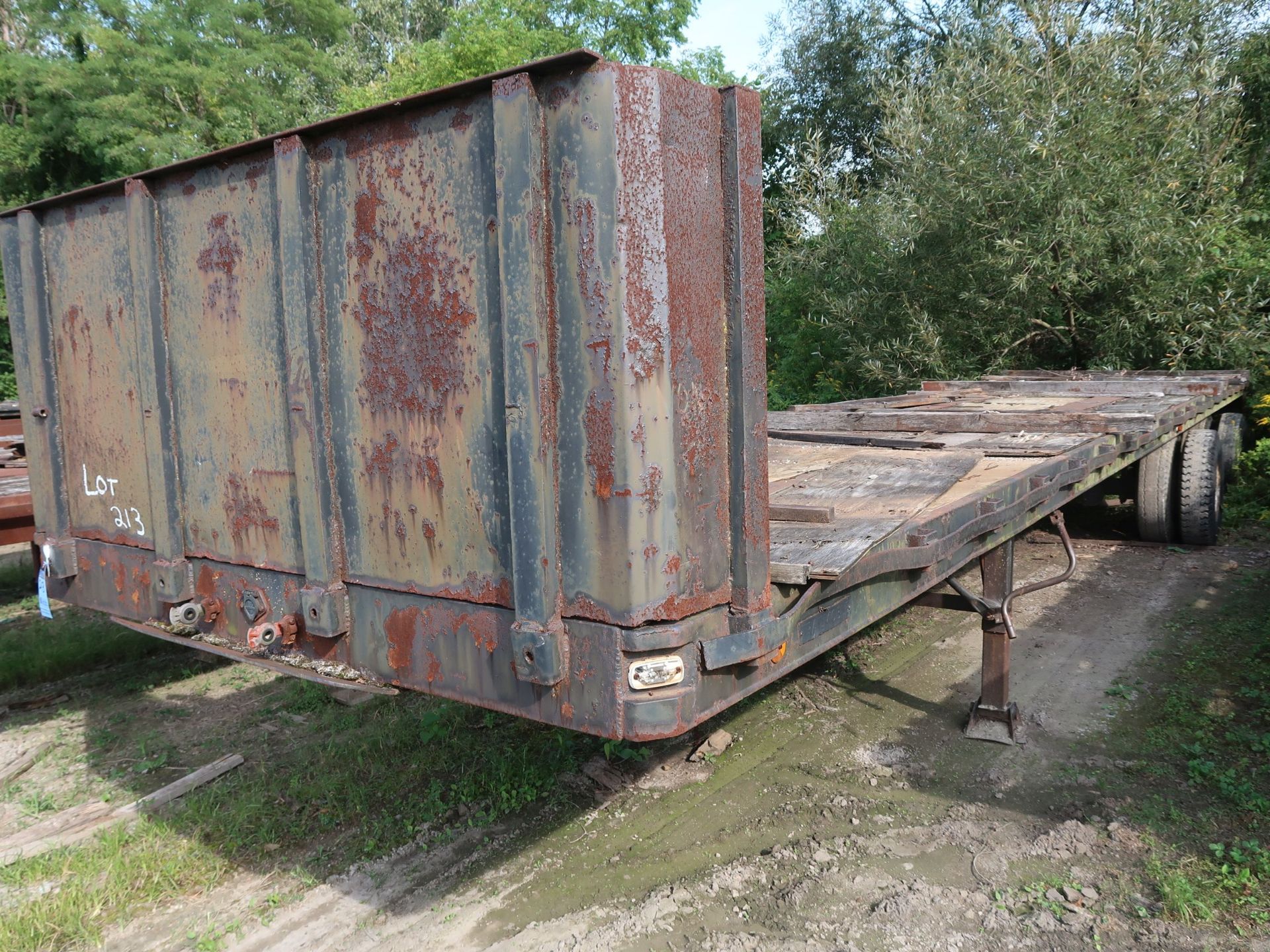 APPROX. 40' FLAT BED YARD TRAILER (NO TITLE) - Image 2 of 2