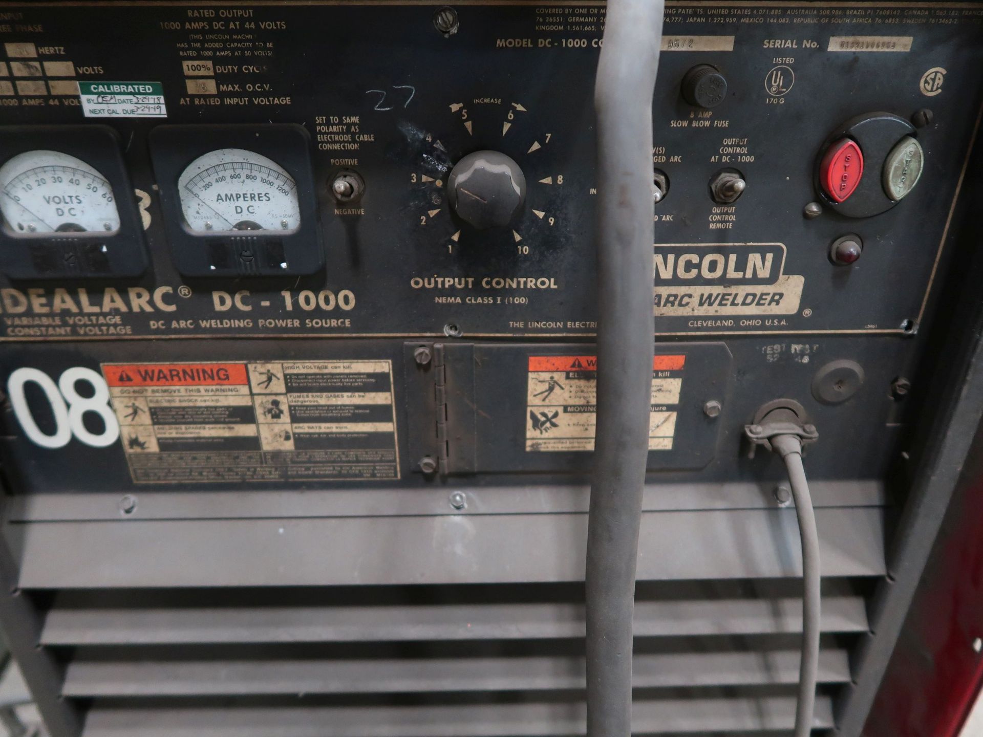 LINCOLN IDEALARC DC-1000 WELDER W/ BERNARD BOOM - Image 3 of 5