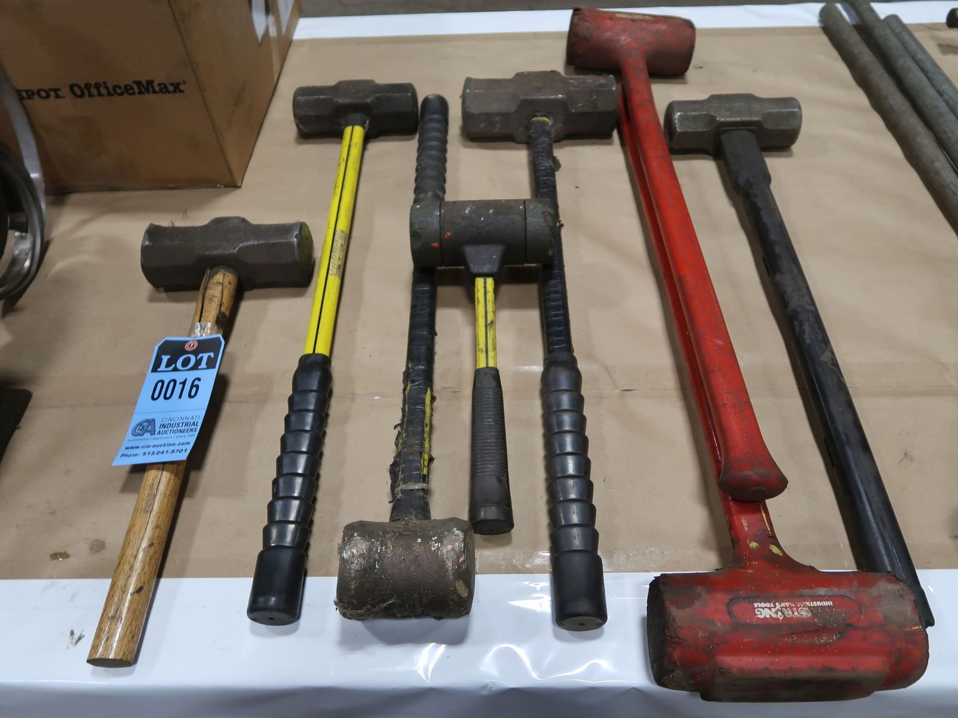 (LOT) MISC. SLEDGE & DEAD BLOW HAMMERS