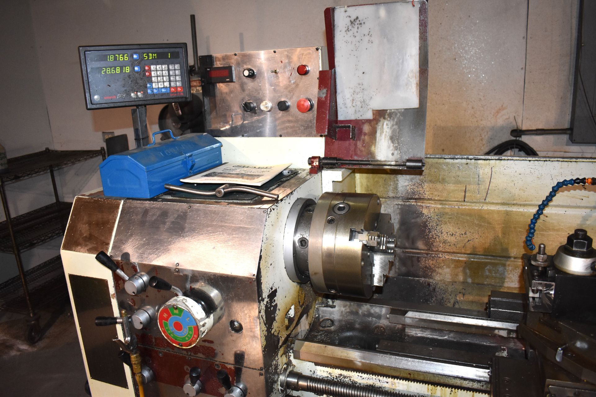 17" X 60" ACER MODEL E-LATHE 1760G GAP BED ENGINE LATHE; NEWALL DRO, THREADING, 10" 3-JAW CHUCK, - Image 4 of 7