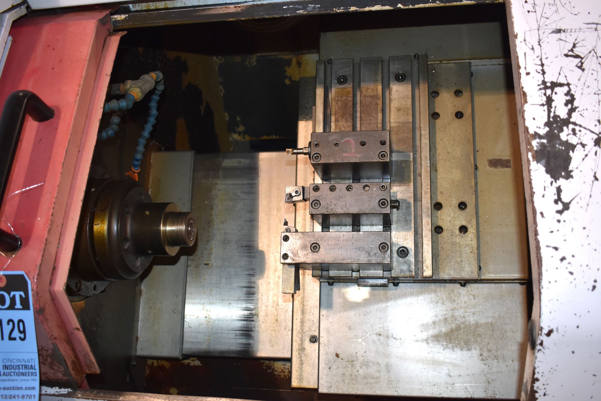 YANG MODEL SML-12 GANG TOOL CNC TURNING CENTER; S/N C00090, 6" 3-JAW CHUCK (NEW 1997) - Image 2 of 4