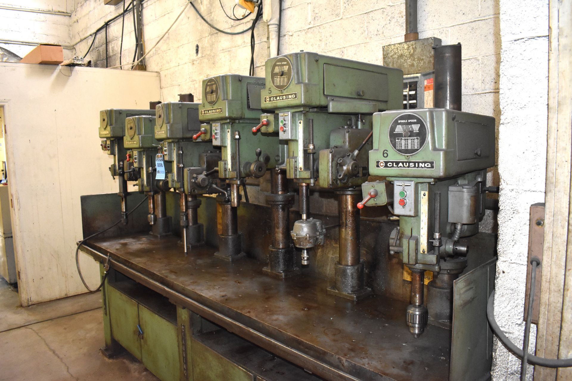 CLAUSING SIX-SPINDLE PRODUCTION DRILL W/ (3) POWER FEED SPINDLES - Image 2 of 4