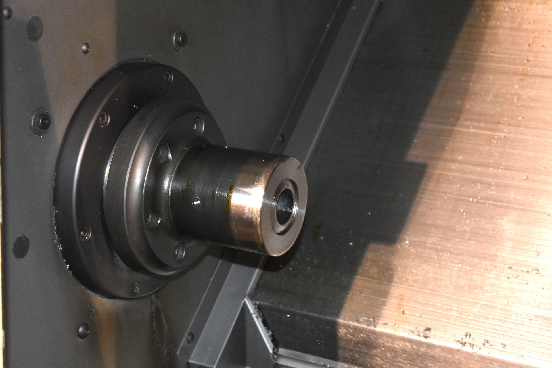 HAAS MODEL SL-20T CNC TURNING CENTER; S/N 62502, 8" 3-JAW CHUCK, TAILSTOCK, 10-POSITION TURRET ( - Image 4 of 9