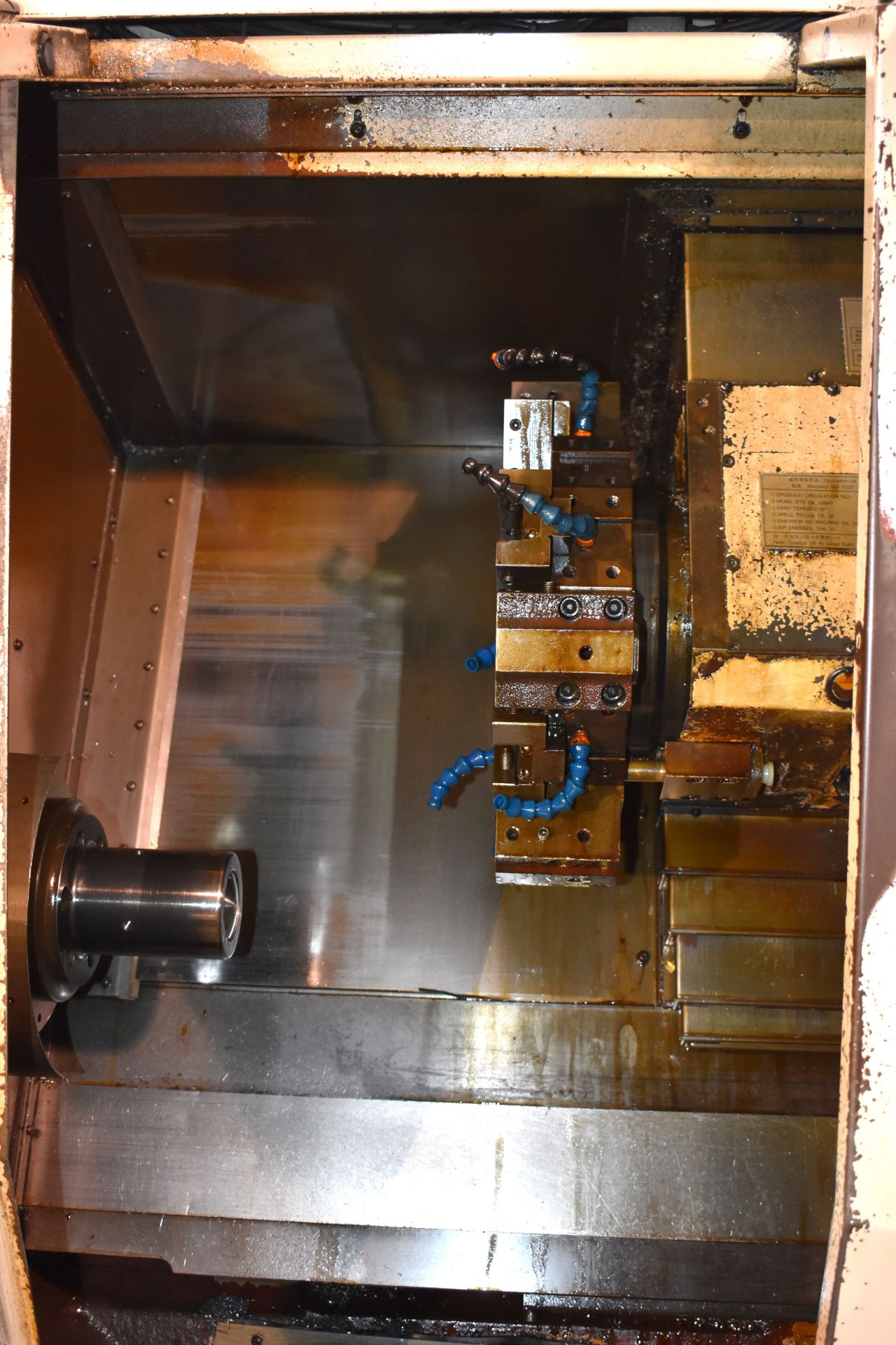 YANG MODEL ML-15A CNC TURNING CENTER; FANUC O-T CONTROL, COLLET CHUCK, 6" 3-JAW CHUCK, TAILSTOCK, - Image 3 of 4