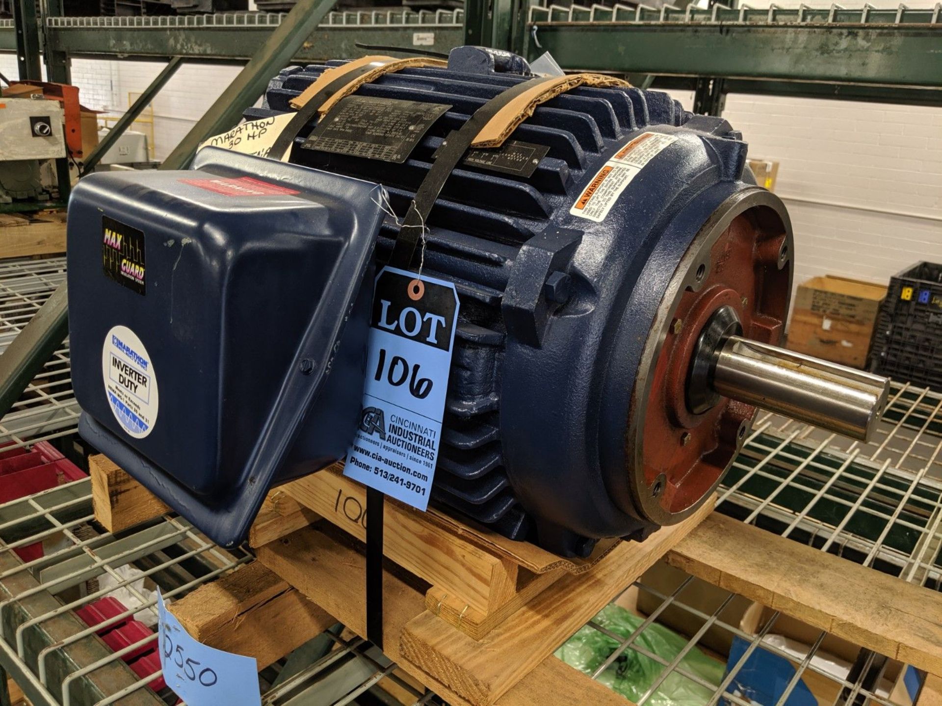 30 H.P. MARATHON "BLUE CHIP" ELECTRIC MOTOR, 230/460 VOLT, 3600 RPM, 286TC FRAME SIZE ** NEVER PUT