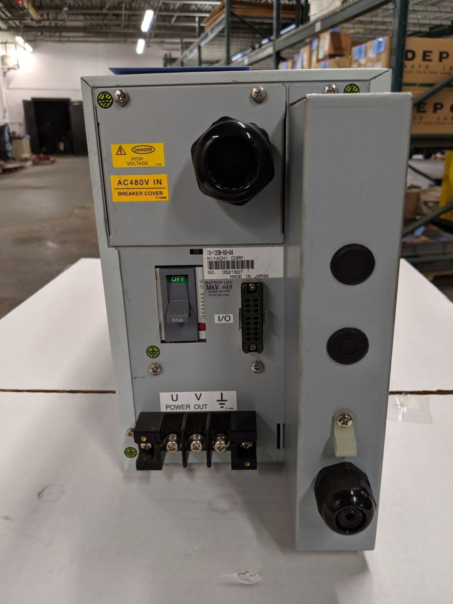 MIYACHI FINE SPOT INVERTER WELDING POWER SUPPLY, MODEL IS-120B, S/N 0521807 WITH DISK MANUAL - Image 3 of 4