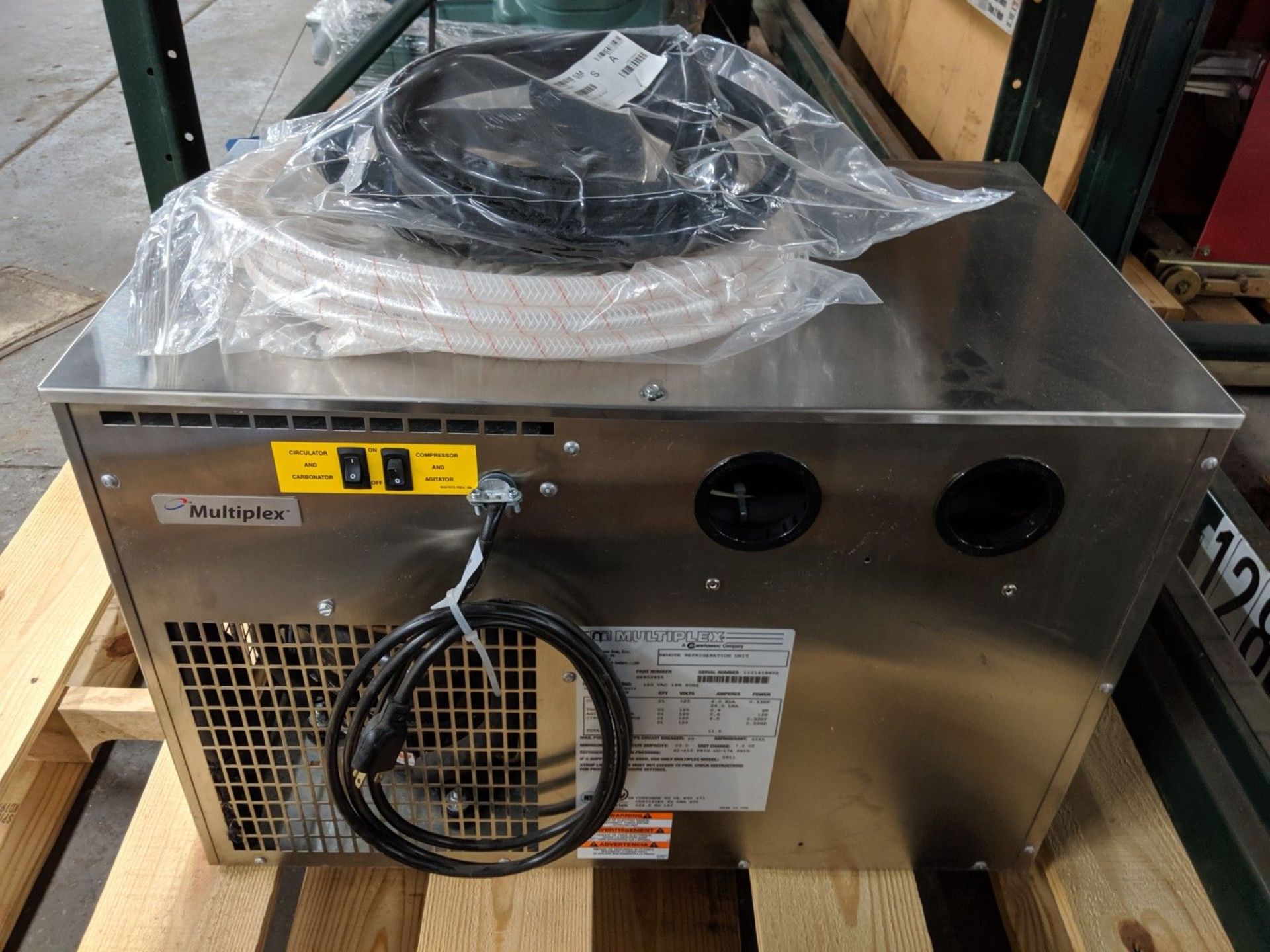 MANITOWOC MULTIPLEX REMOTE REFRIGERATION UNIT, MODEL 2803A04, S/M 110148602 (2017) WITH ACCESSORY - Image 4 of 9