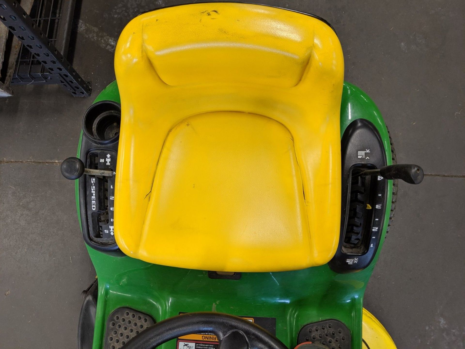 JOHN DEERE L100 17 H.P. GASOLINE POWERED LAWN MOWER, 42" DECK - Image 3 of 6