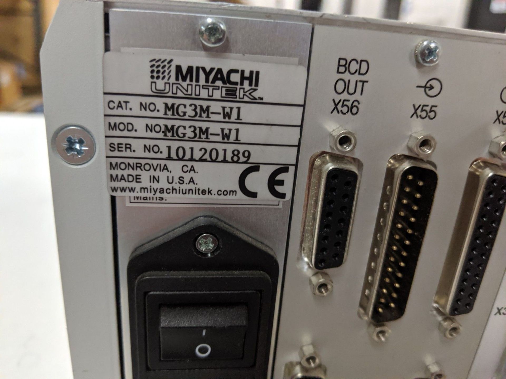 MIYACHI PEC MG3 DIGITAL "PROCESS SENTRY" WELD MONITOR, S/N 10120189 - Image 4 of 4