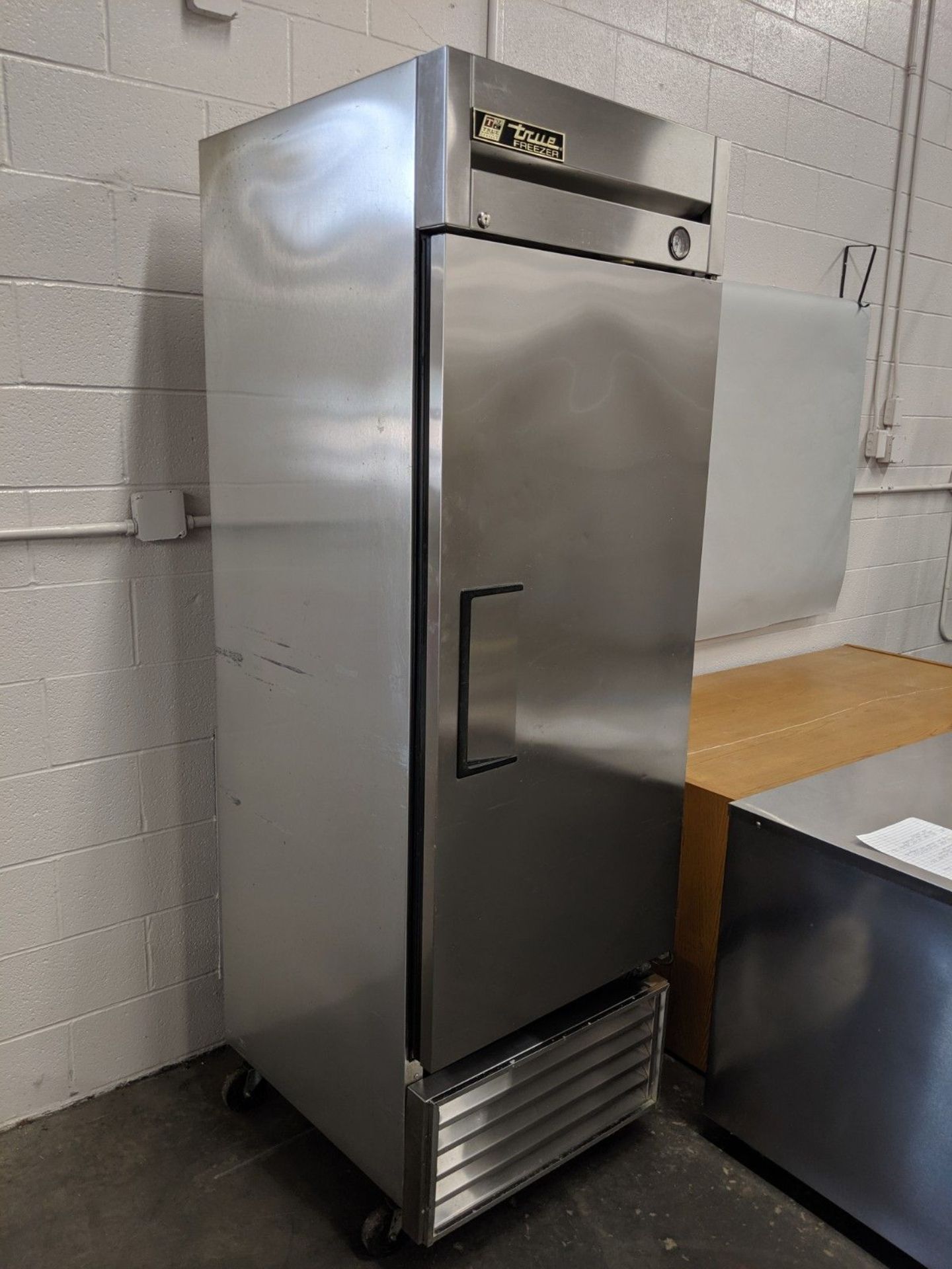 TRUE MODEL T-23F SINGLE DOOR STAINLESS STEEL FREEZER