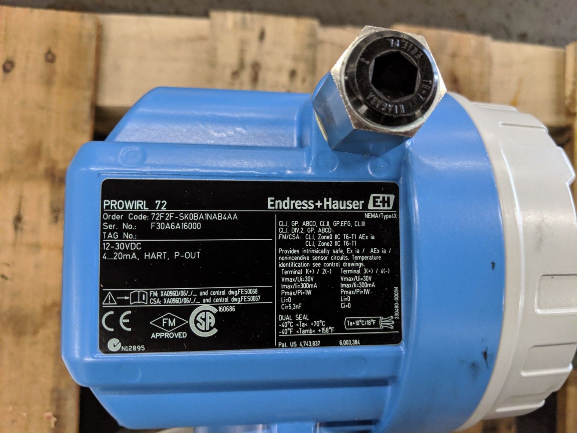 ENDRESS HAUSER PROWIRL 10" STAINLESS STEEL VORTEX FLOWMETER - Image 2 of 4