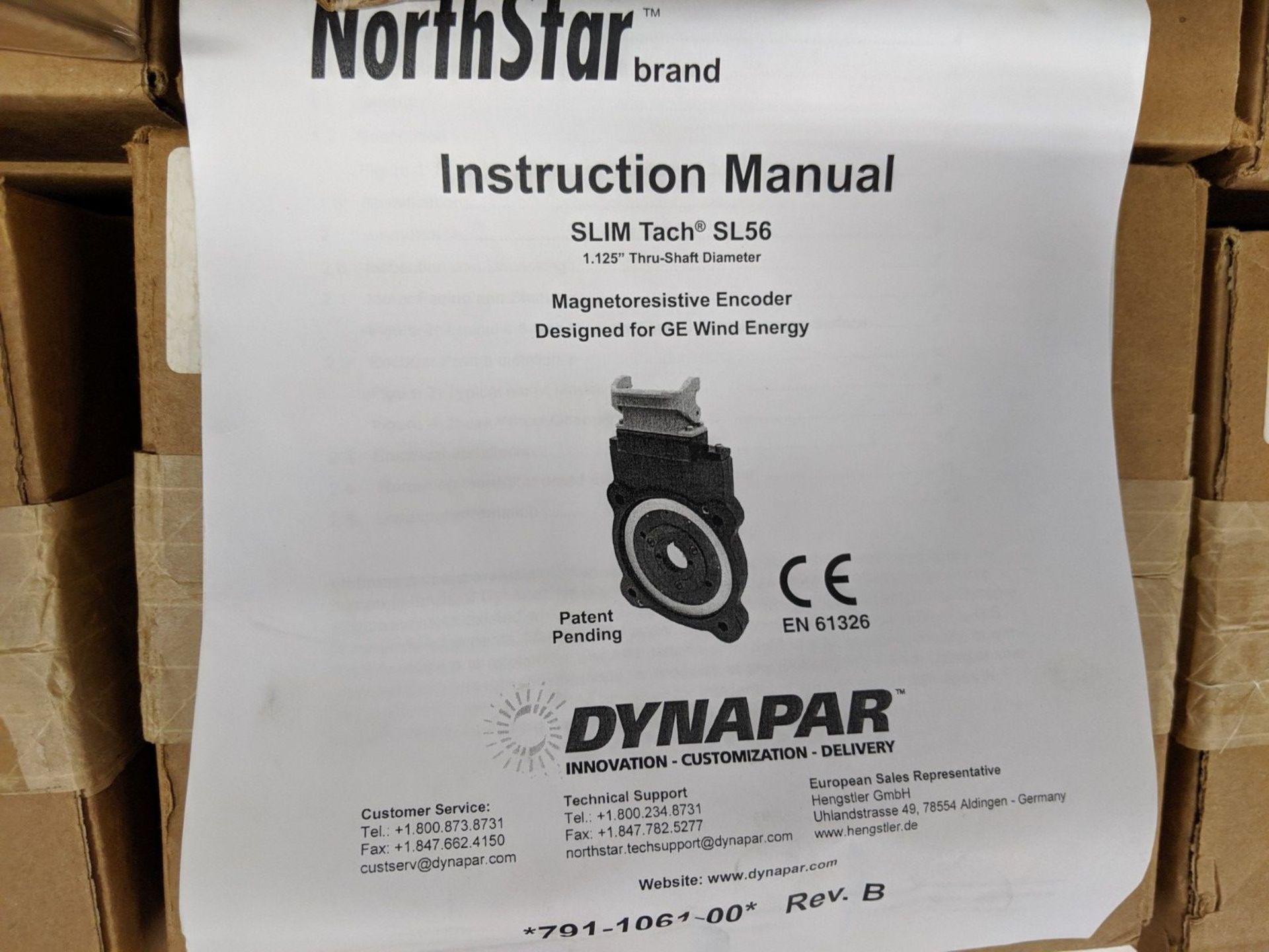 (LOT) (31) DYNAPAR NORTHSTAR SLIM TACH SL56 MAGNETORESISTIVE ENCODERS - Image 3 of 3