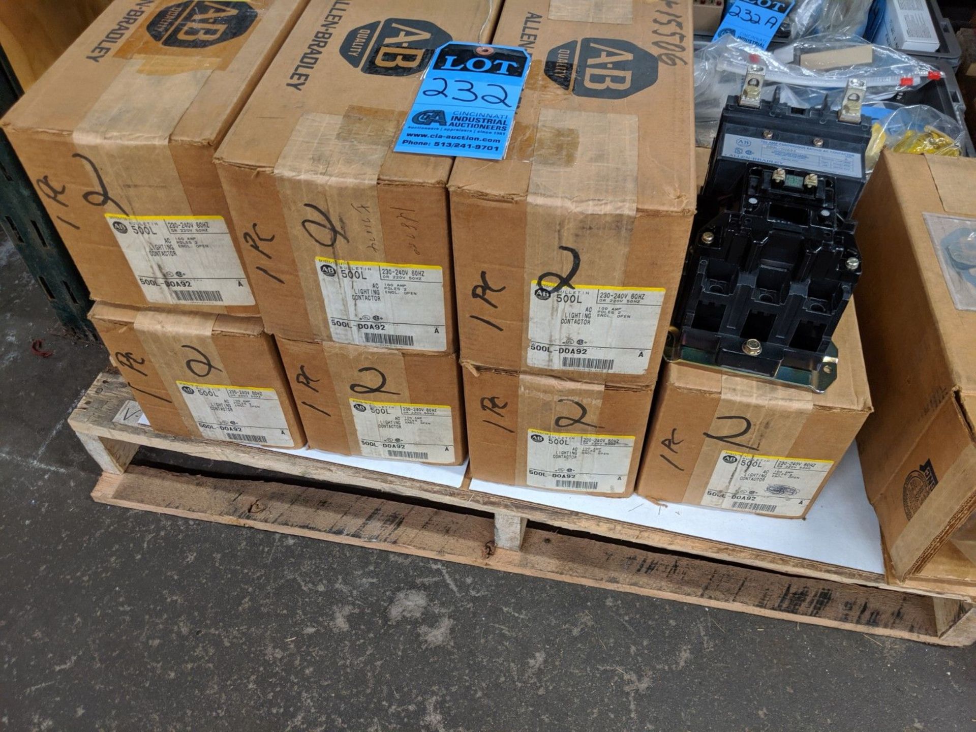 (LOT) (8) ALLEN BRADLEY 500L - D0A92 LIGHTING CONTRACTORS - Image 2 of 5