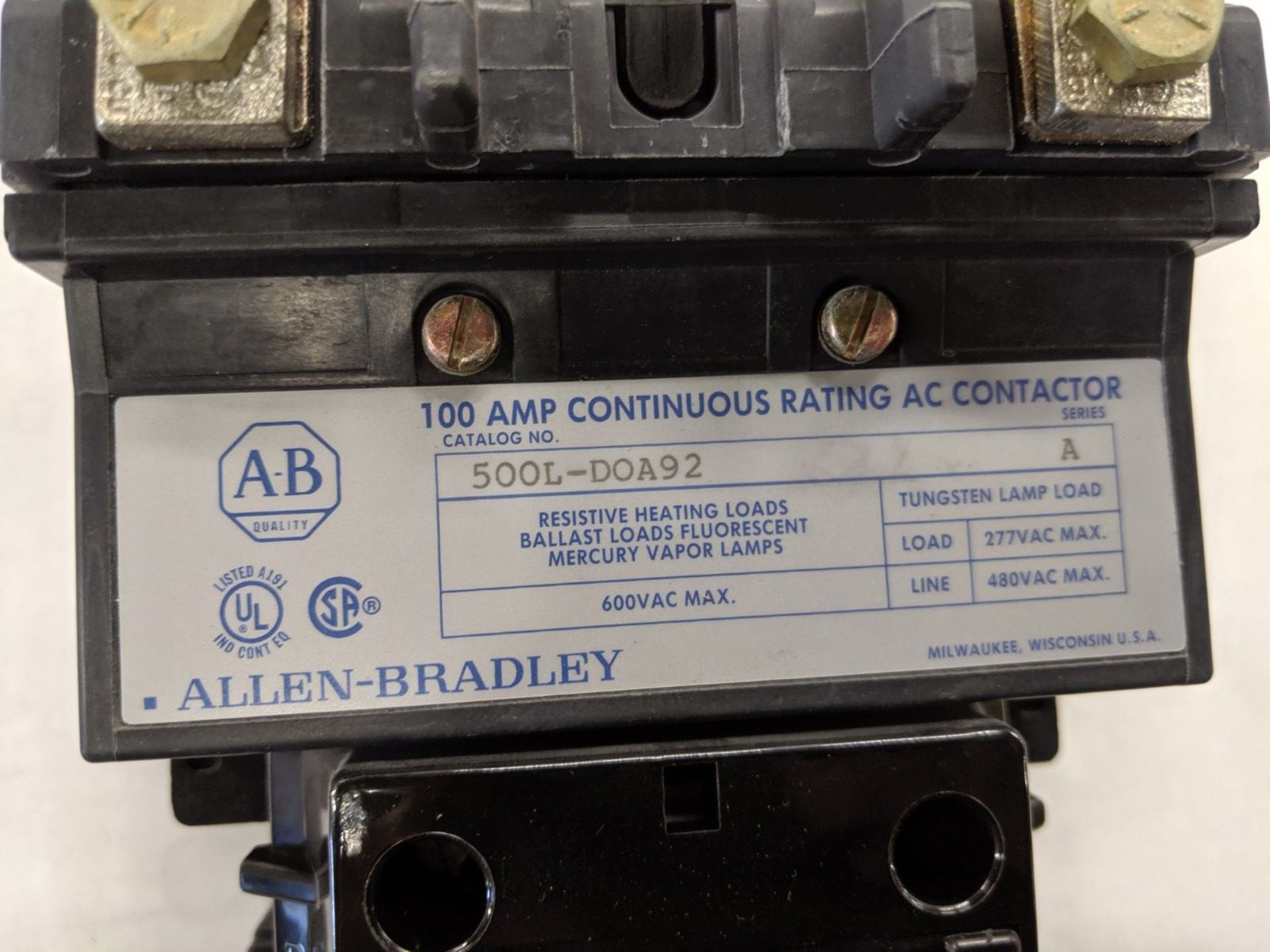 (LOT) (8) ALLEN BRADLEY 500L - D0A92 LIGHTING CONTRACTORS - Image 5 of 5