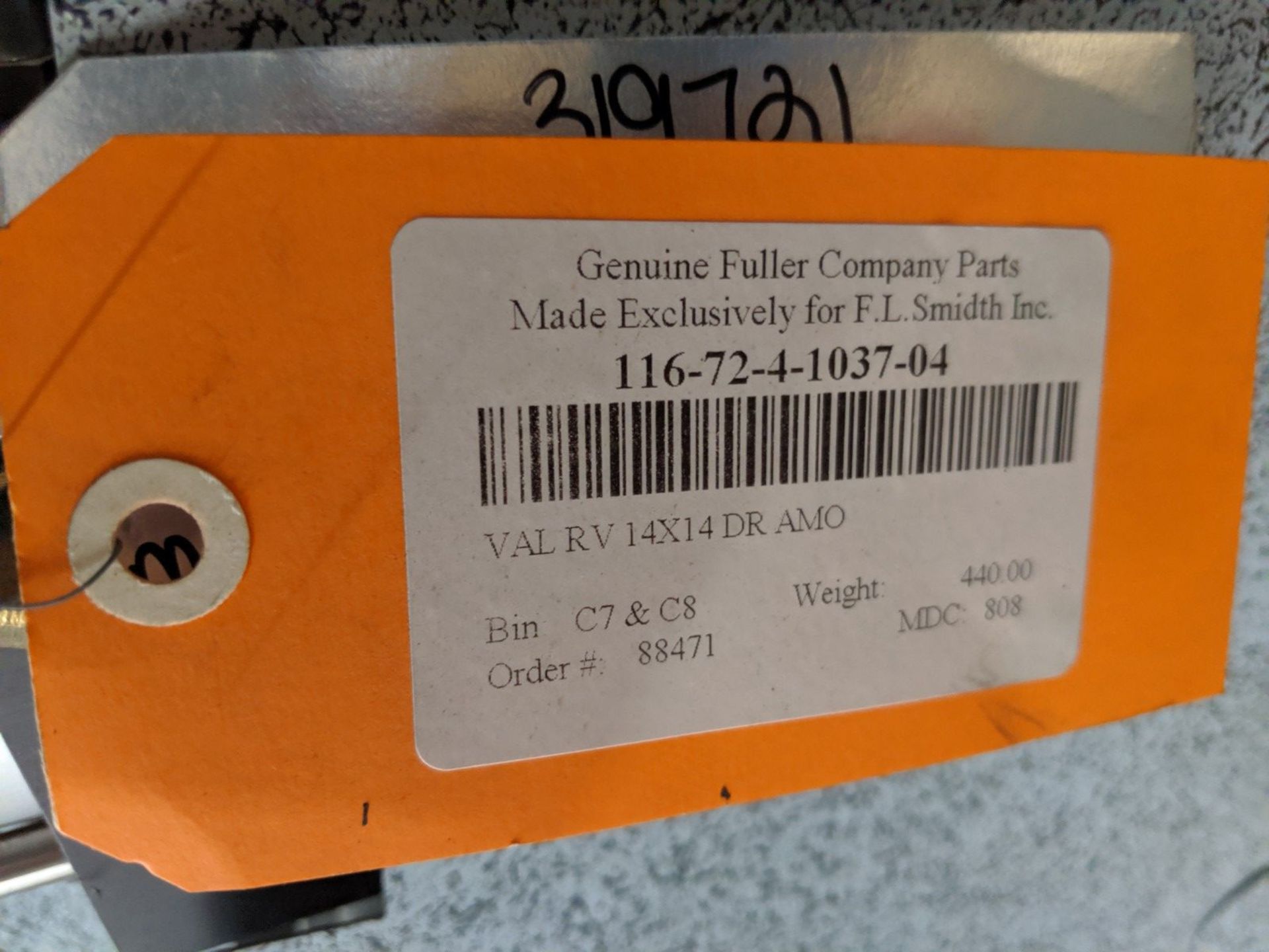 FL SMIDTH 14" X 14" ROTARY CUT-OFF VALVE, P/N 116-72-4-1037-04 ** MANUFACTURED BY FULLER KOVAKO ** - Image 5 of 5