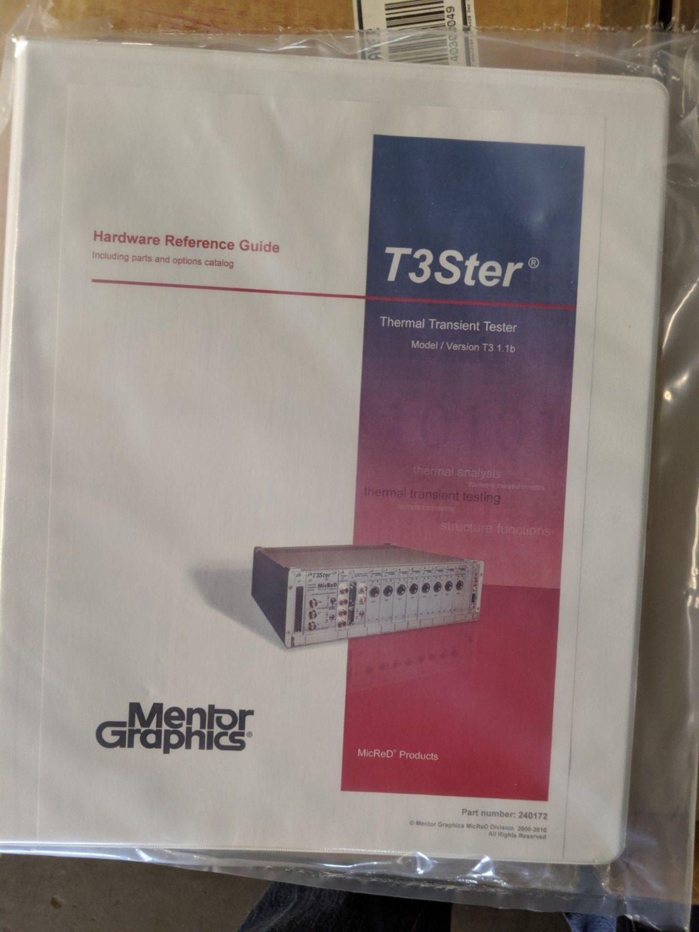 MENTOR THERMAL TRANSIENT TESTER, M/N T2STER2000/100, S/N 0333, WITH MENTOR GRAPHICS MODEL 2008/ HP - Image 7 of 11