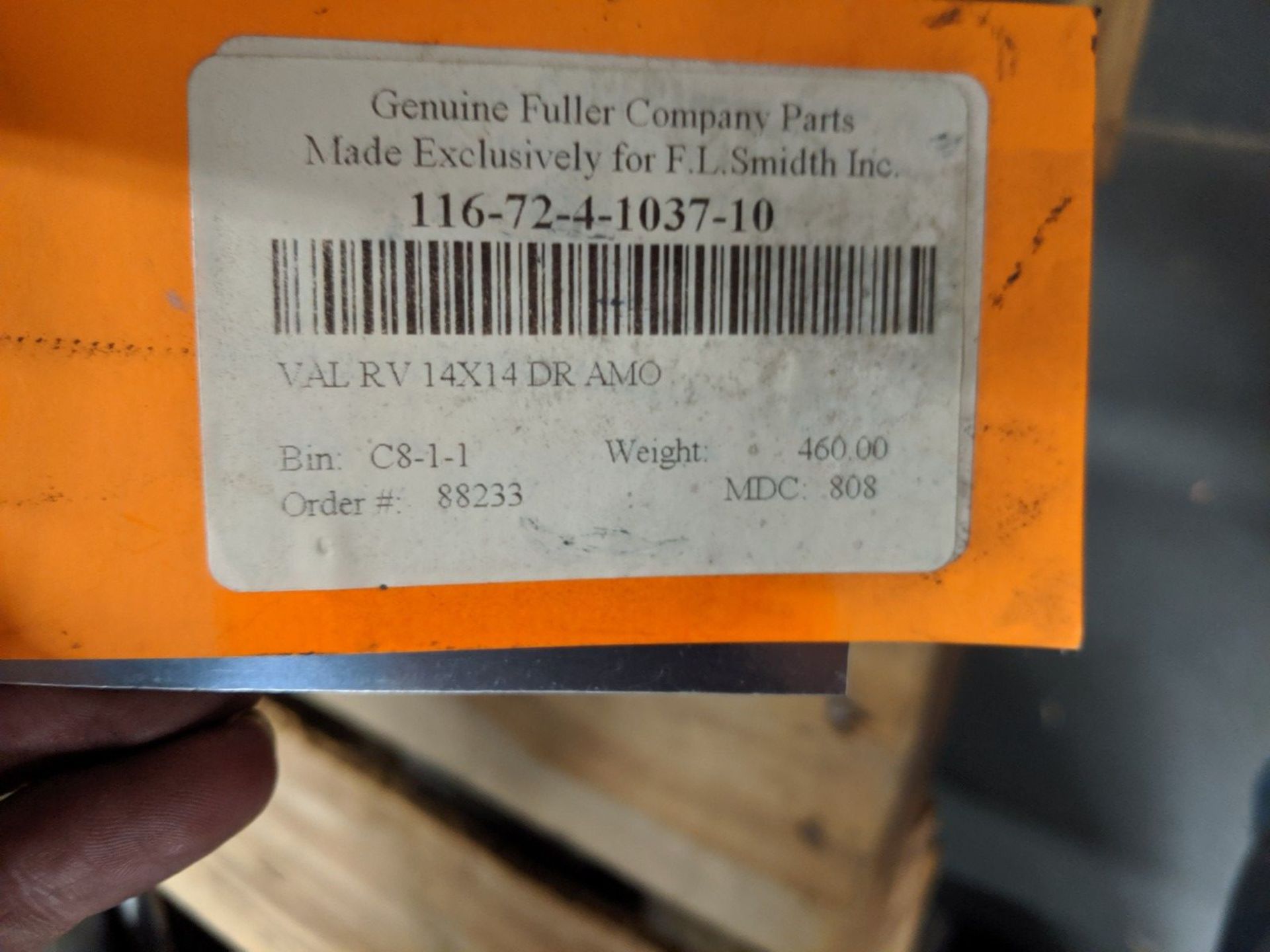 FL SMIDTH 14" X 14" ROTARY CUT-OFF VALVE, P/N 116-72-4-1037-10 ** MANUFACTURED BY FULLER KOVAKO ** - Image 6 of 6