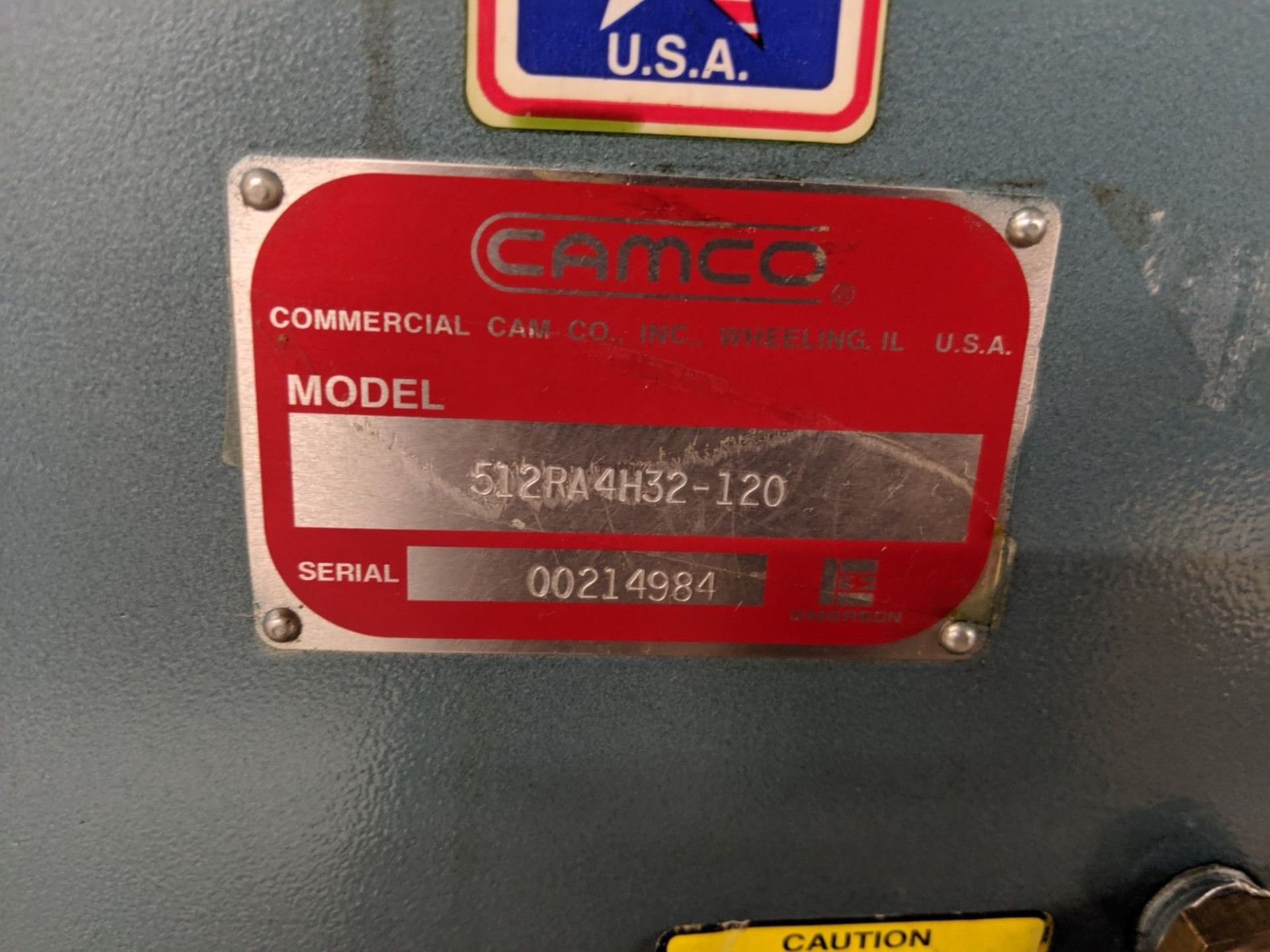 CAMCO INDEX DRIVE, MODEL 512RA4H32-120, S/N 00214984 - Image 2 of 3