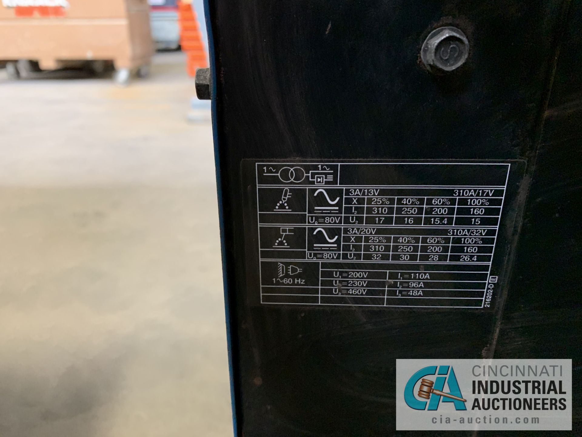 MILLER SYNCROWAVE 250DX TIG WELDER; S/N LJ300341L (NEW 2008) - Image 6 of 7