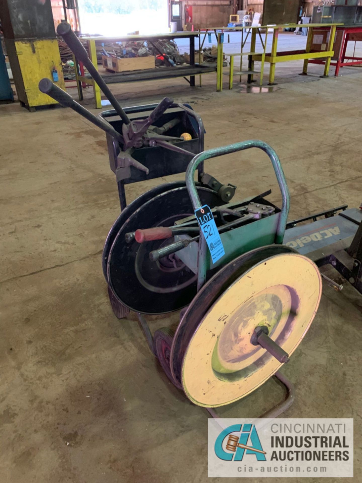 (LOT) (2) BANDING CARTS WITH TOOLS ***LOCATED IN MILFORD, OHIO***