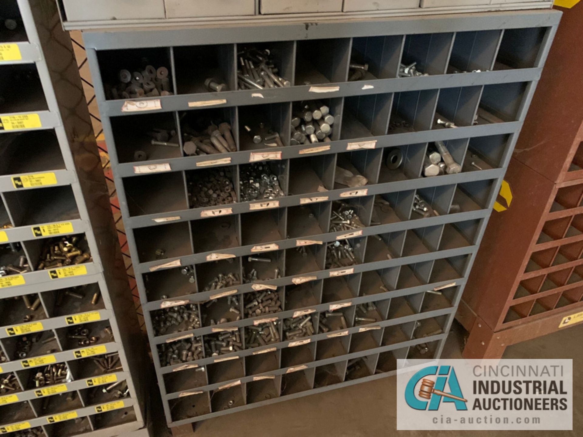 (LOT) (3) PIGEON HOLE CABINETS WITH HARDWARE ***LOCATED IN MILFORD, OHIO*** - Image 3 of 3