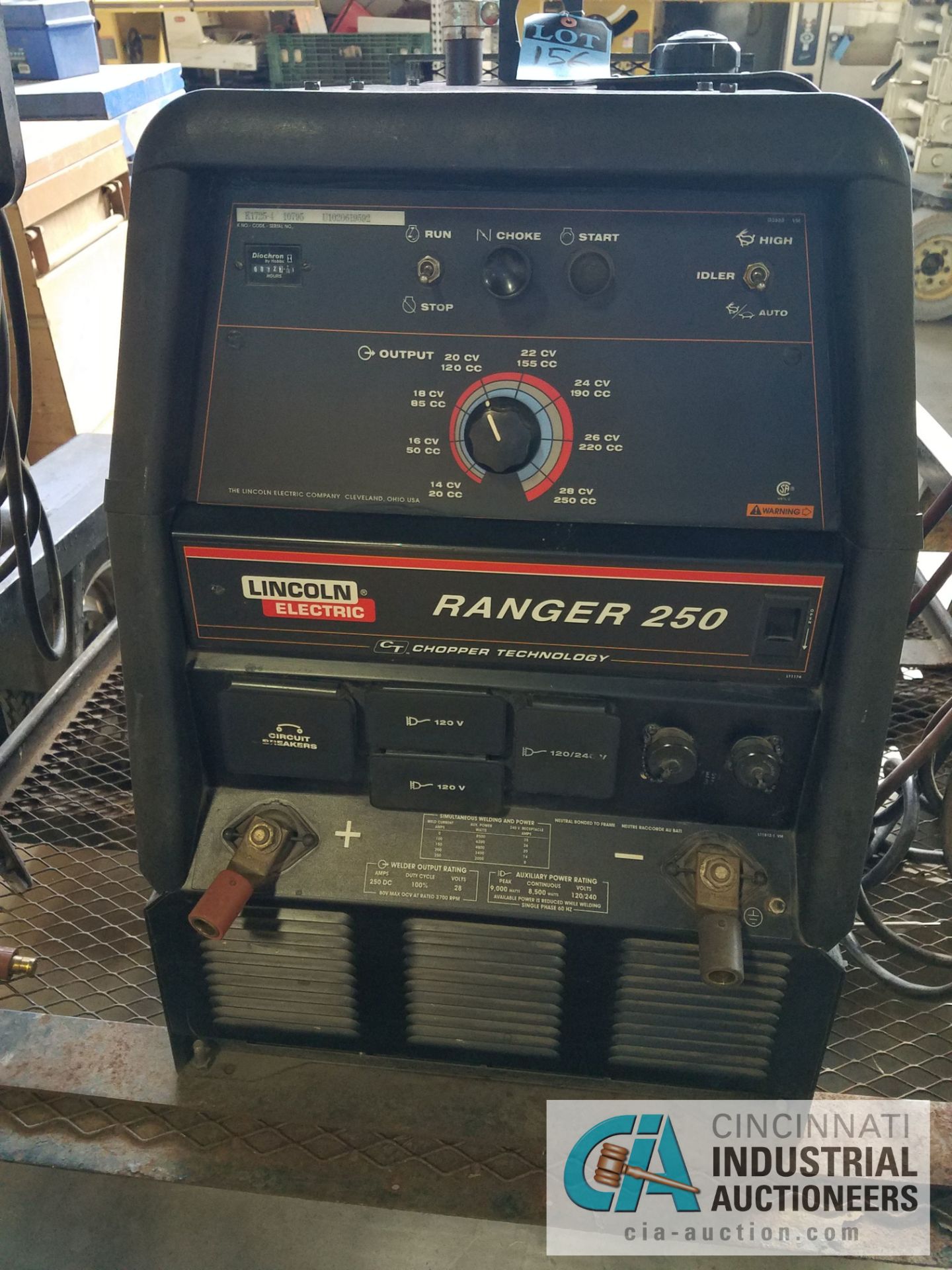 LINCOLN RANGER 250 GENSET WELDER WITH 6' SINGLE AXLE TRAILER; S/N U1020619592, ONLY 72 HOURS - Image 10 of 14