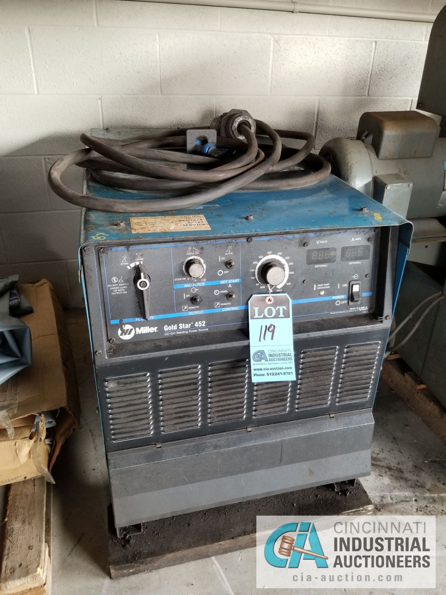 450 AMP MILLER GOLD STAR 452 MIG WELDER, S/N MB0111324U