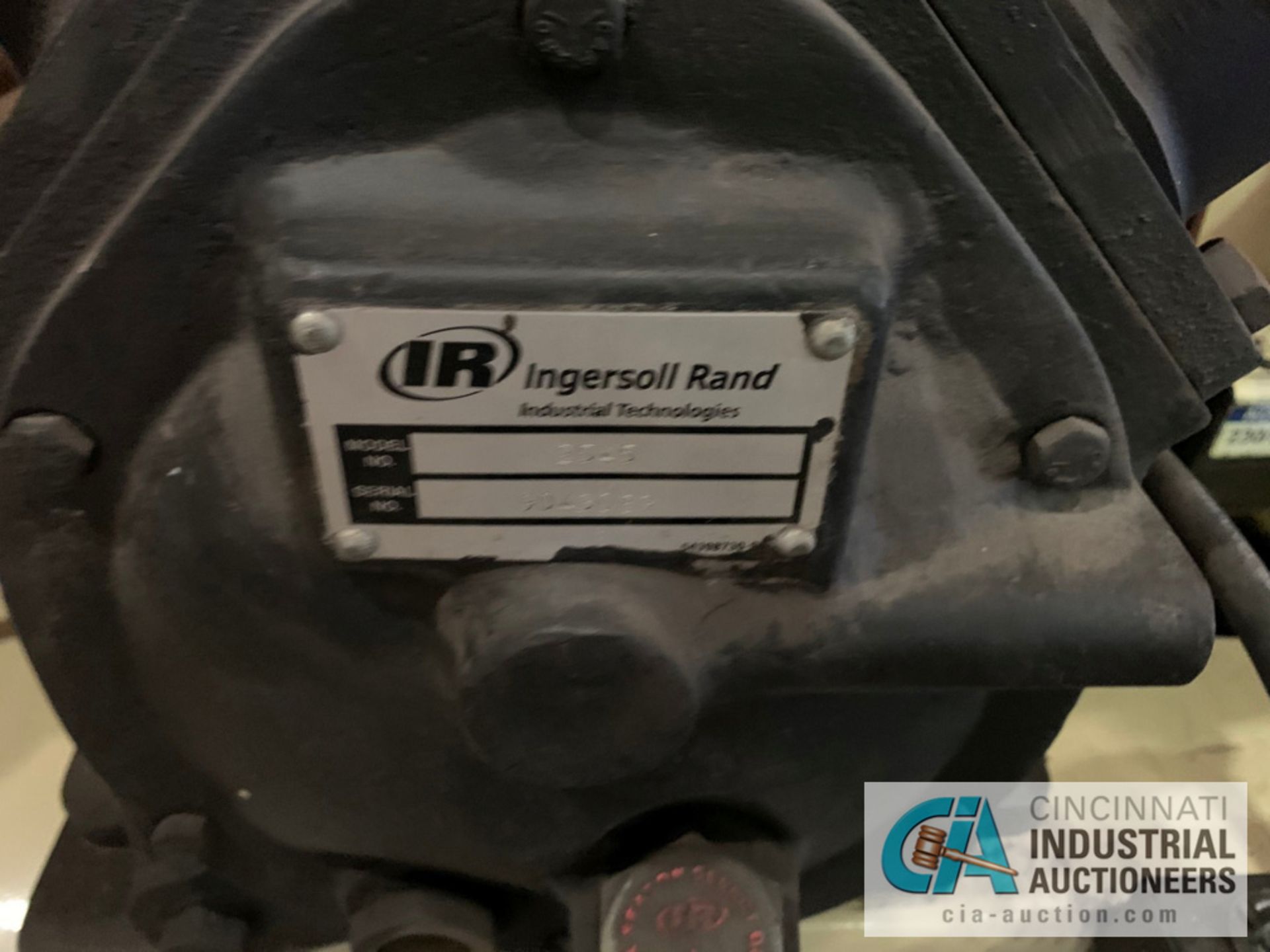 7-1/2 HP INGERSOLL RAND HORIZONTAL TANK MOUNTED AIR COMPRESSOR; S/N 0905200030, 230 VOLT, 3-PHASE, - Image 3 of 7