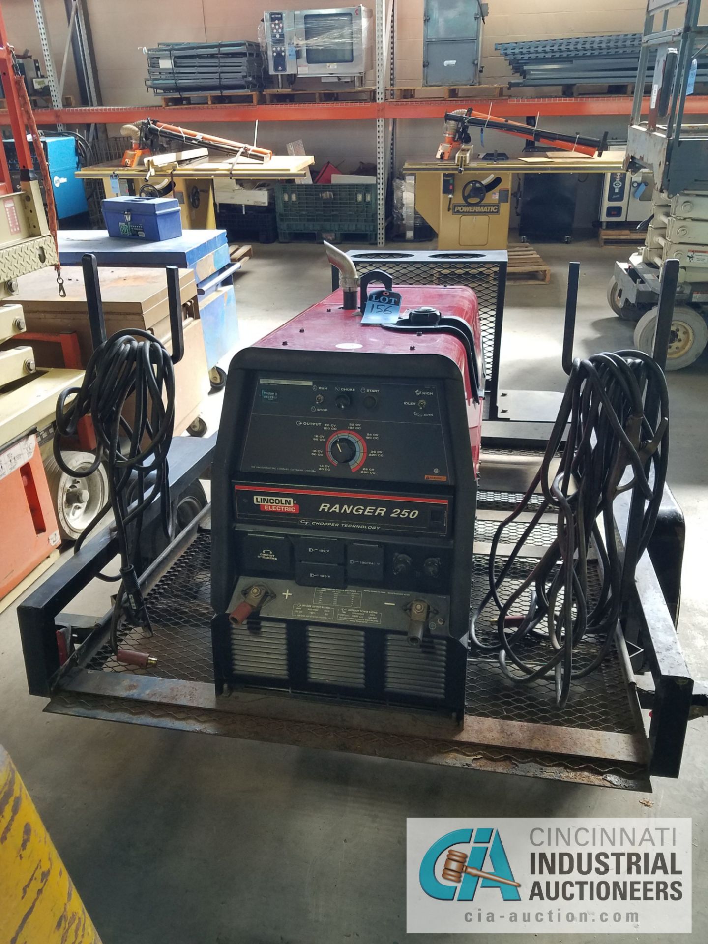LINCOLN RANGER 250 GENSET WELDER WITH 6' SINGLE AXLE TRAILER; S/N U1020619592, ONLY 72 HOURS - Image 9 of 14