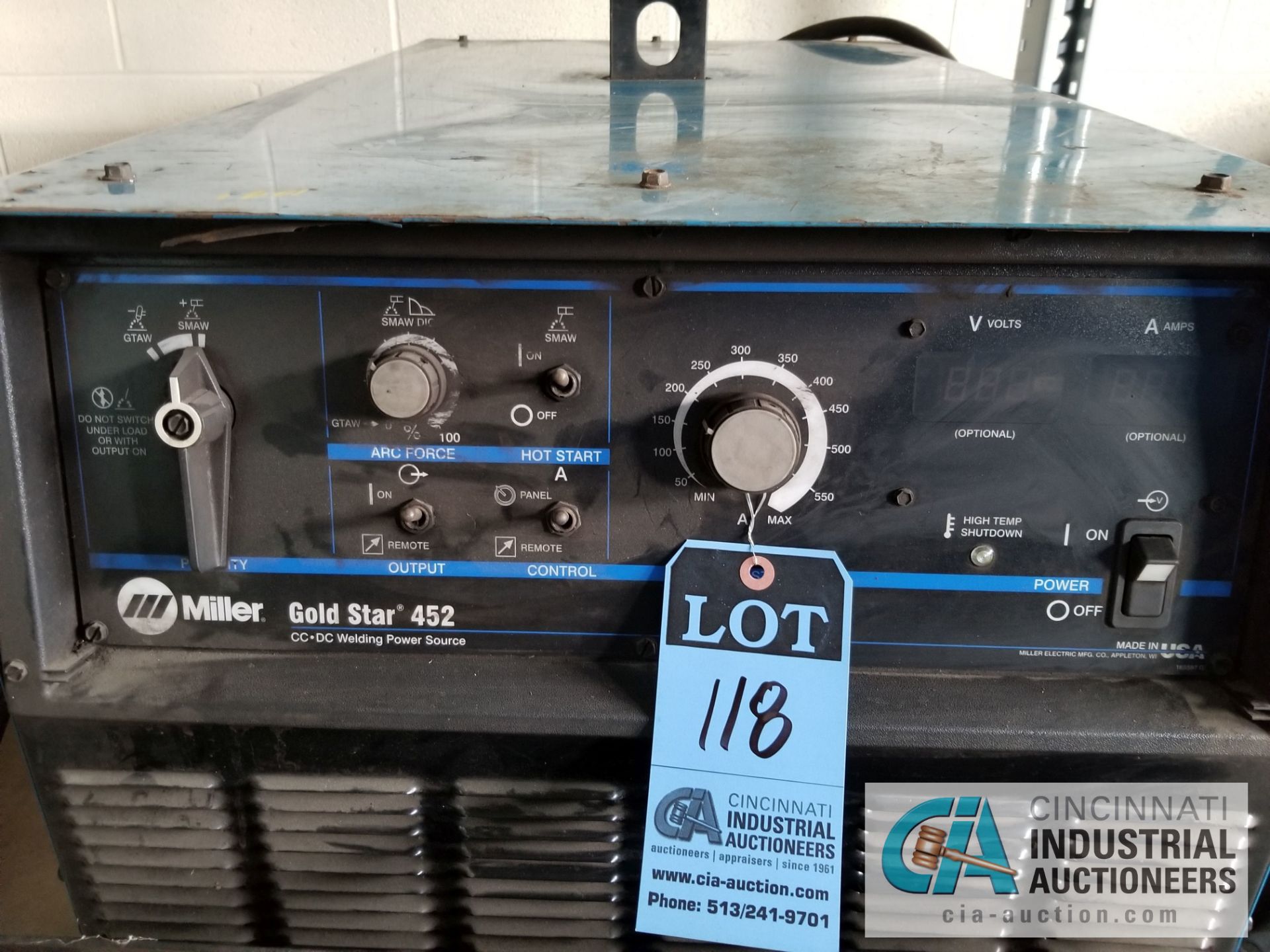 450 AMP MILLER GOLD STAR 452 MIG WELDER, S/N MB01126U - Image 2 of 3