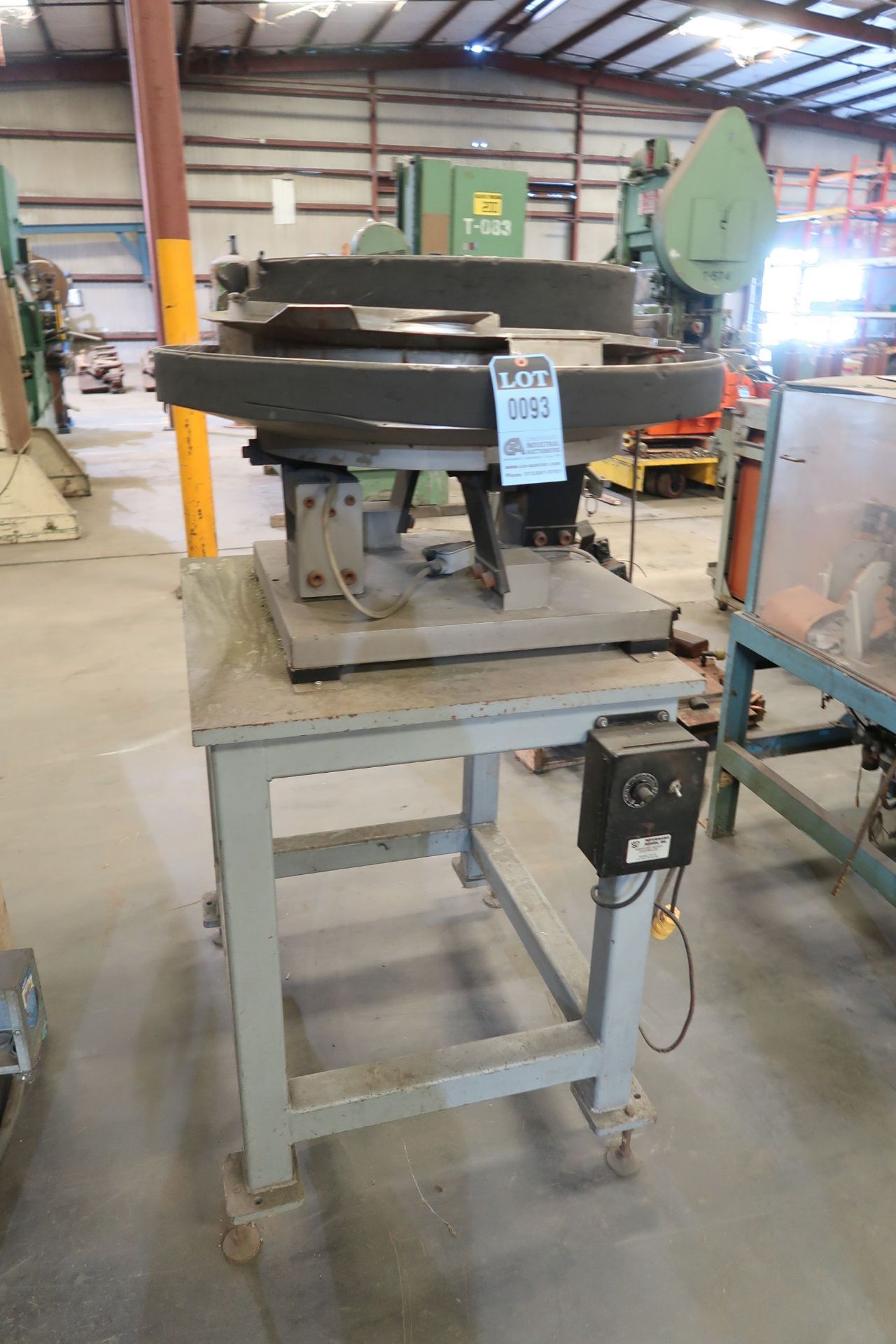 APPROX. 32" VIBRATORY BOWL WITH HEAVY STEEL STAND