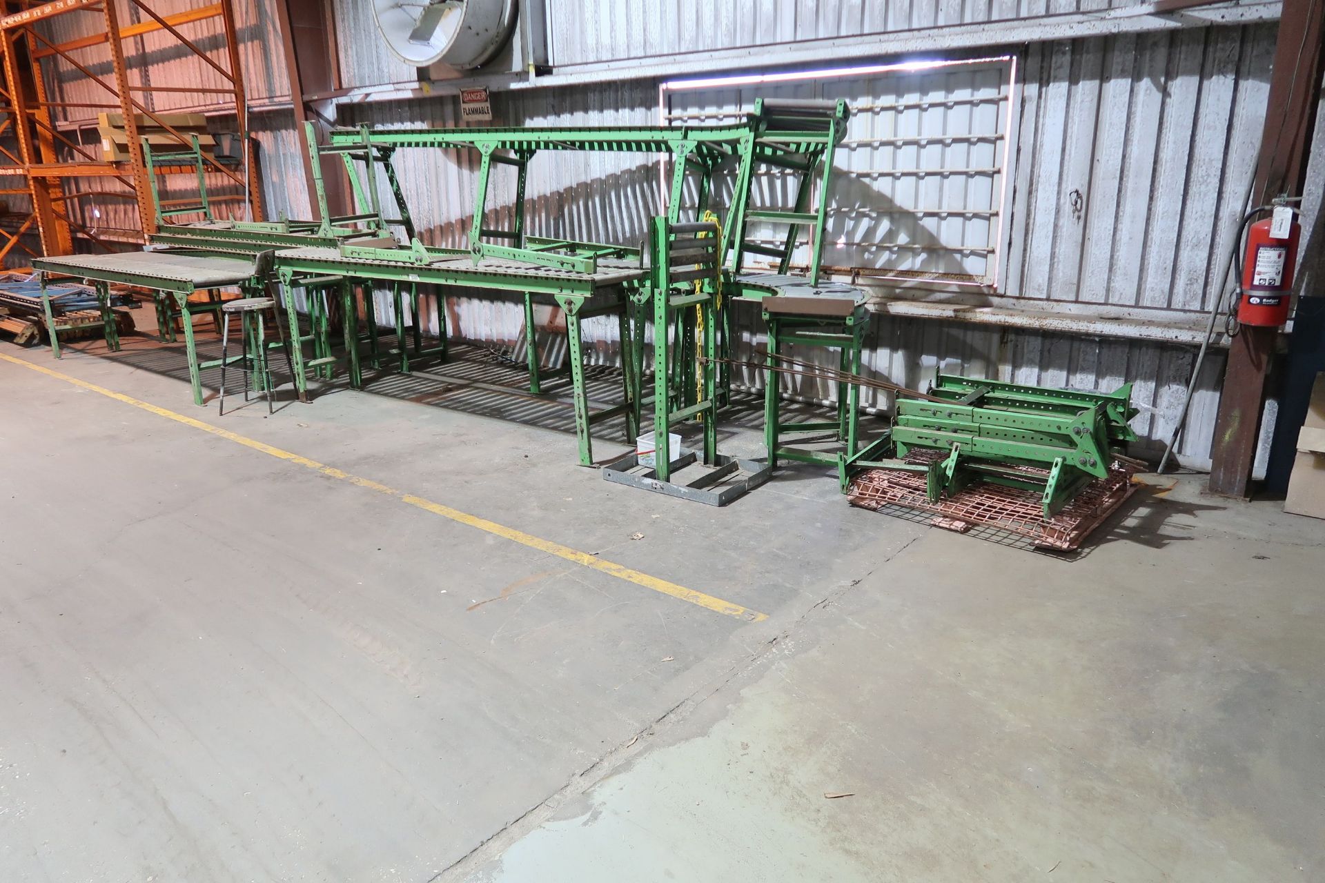 APPROX. 80' X 15" W ROLLER CONVEYOR - Image 2 of 2