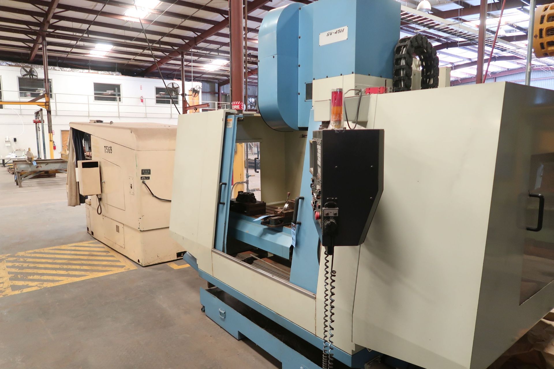 JOHNFORD MODEL SV-45H CNC VERTICAL MACHINING CENTER; S/N VU8020, FANUC 18M CONTROL, 20" X 48", 50 - Image 2 of 12