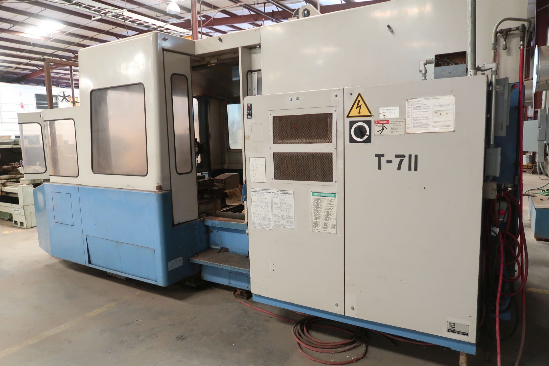 MAZAK MAZATECH H-630 TWO-PALLET CNC HORIZONTAL MACHINING CENTER; S/N 72399 (1987), MAZATROL CAM M2 - Image 3 of 13