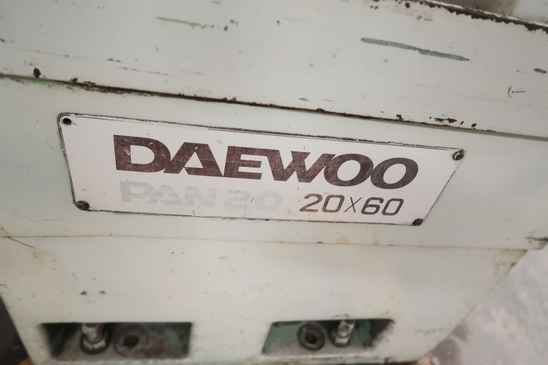 20" X 60" DAEWOO PAN-20 FLAT BED CNC LATHE; FANUC 6T CONTROL - Image 9 of 9