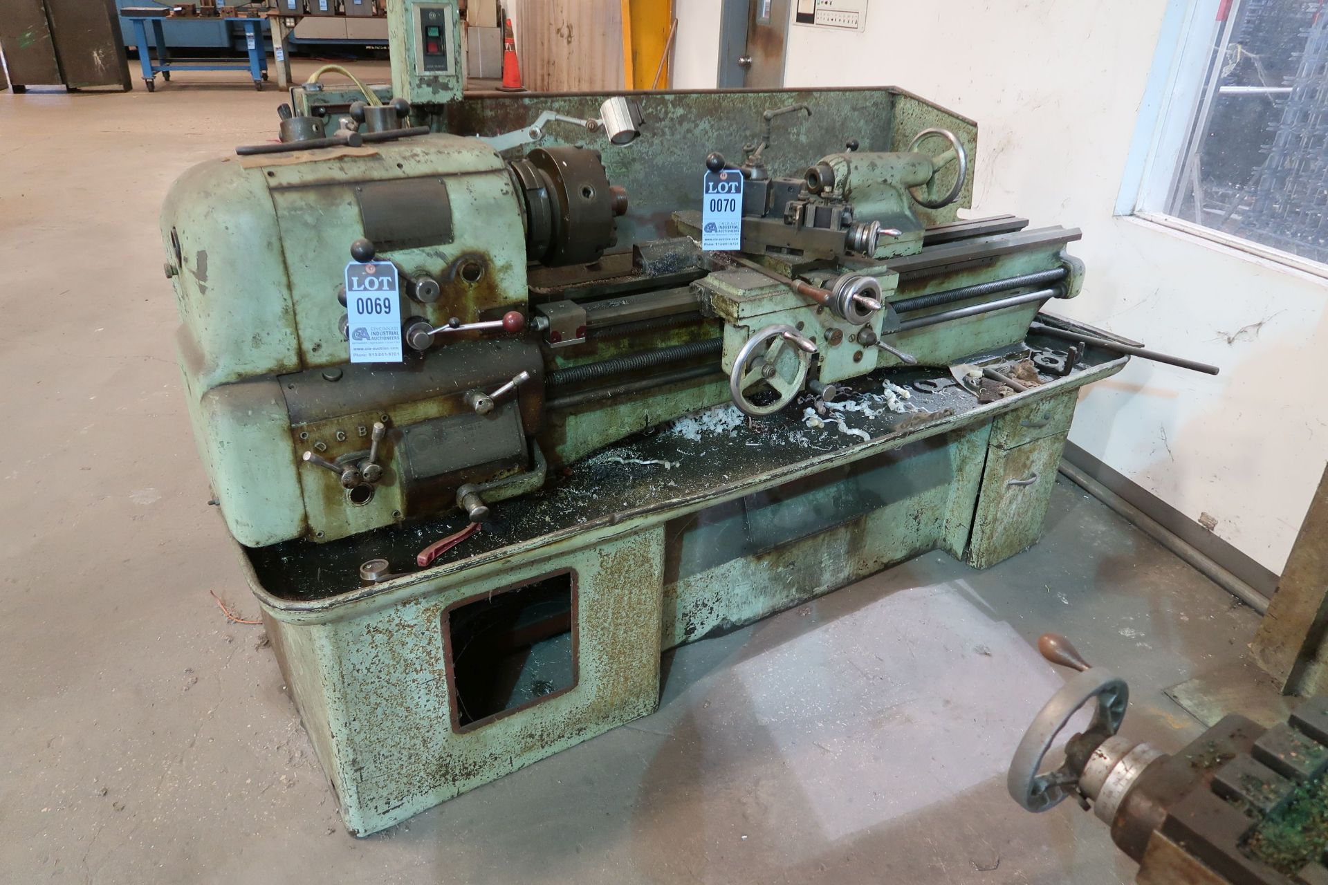 15" X 50" CLAUSING ENGINE LATHE