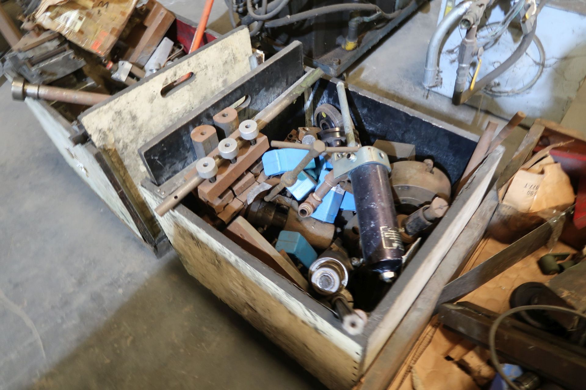 (LOT) (2) ROWS OF MISC. PARTS, APPROX. (20) SKIDS, CRATES, RACKS, CARTS - Image 11 of 21