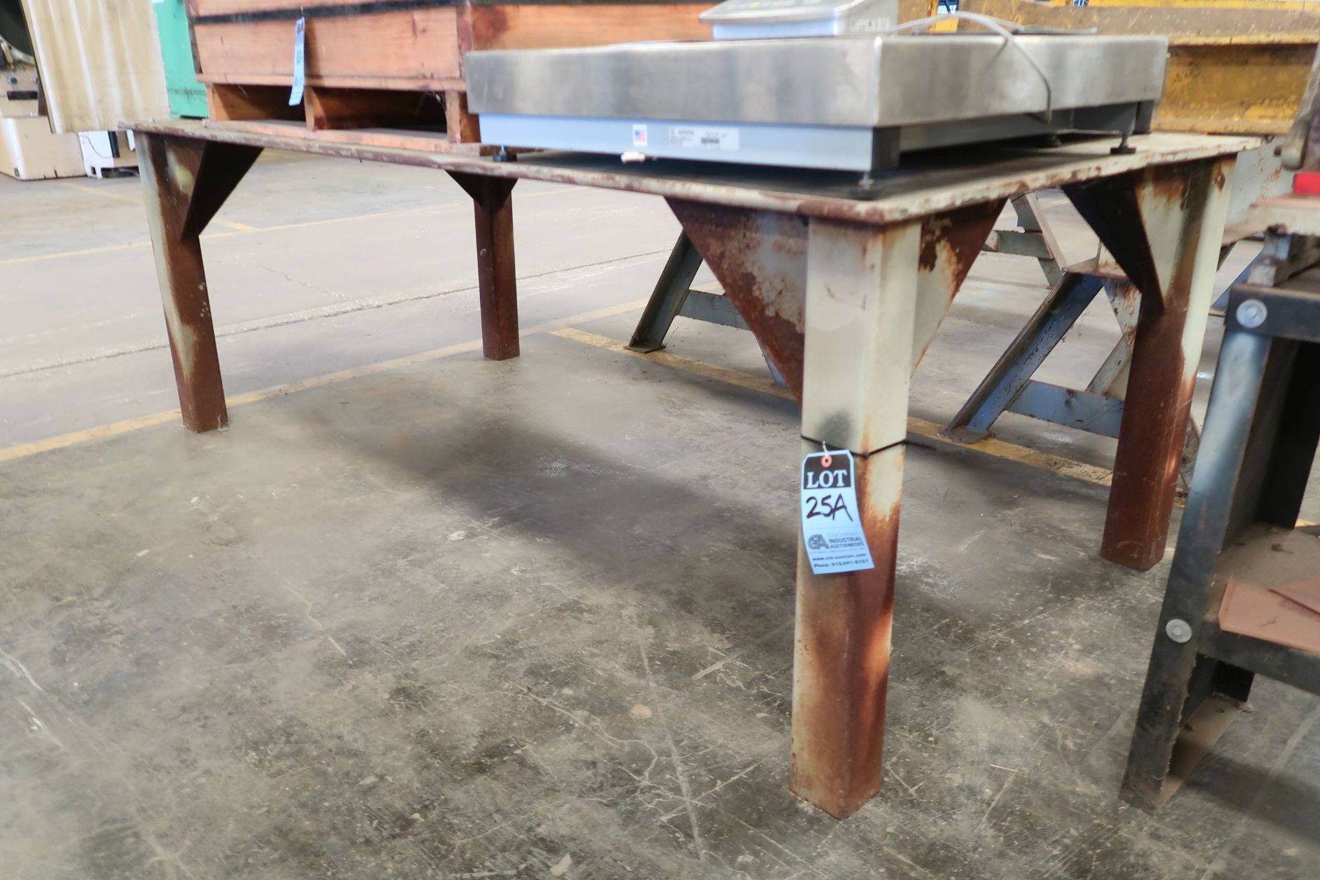 4' X 8' HEAVY STEEL TABLE