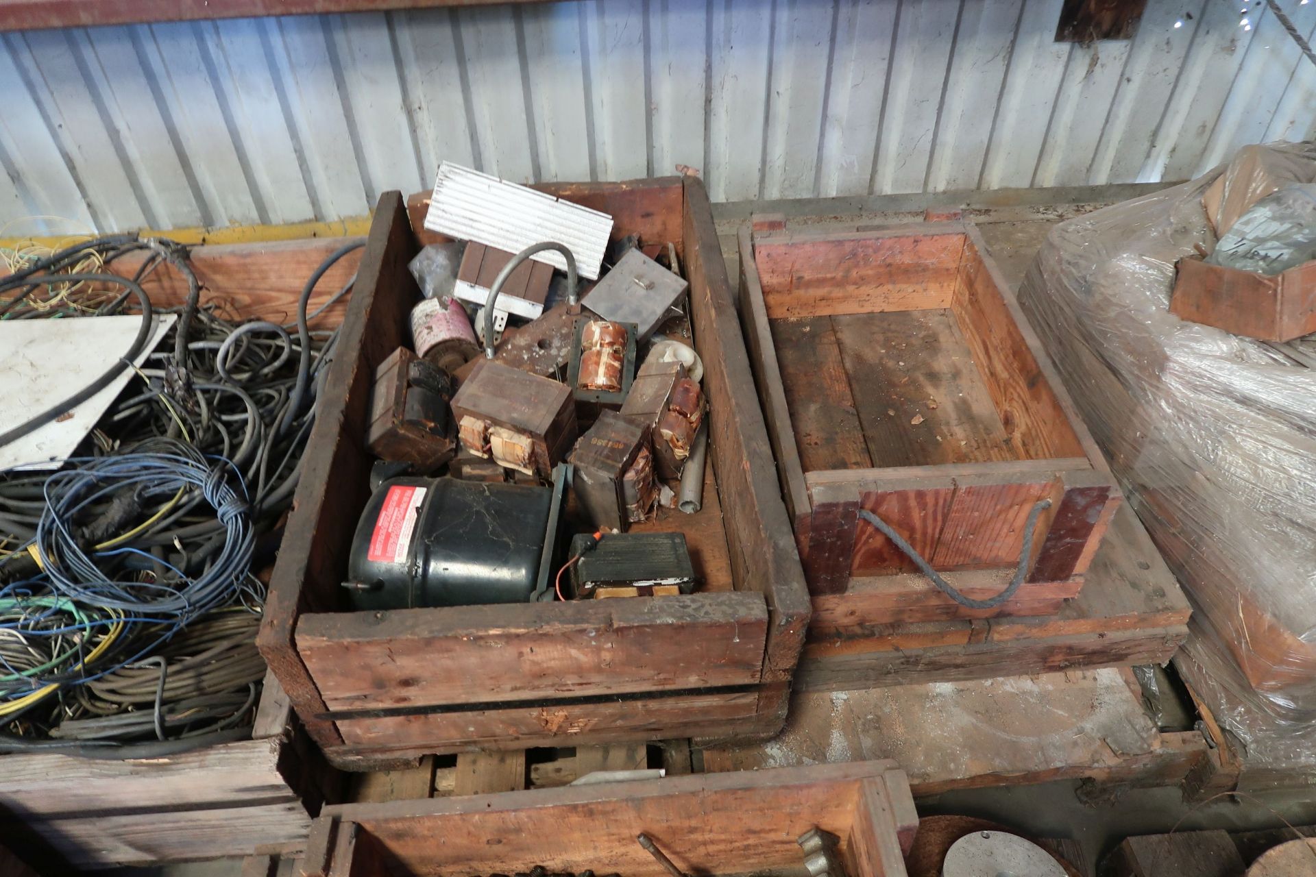 (LOT) (12) SKIDS MISC. PARTS & TOOLING, ELECTRICAL BOXES & MISC. - Image 9 of 13