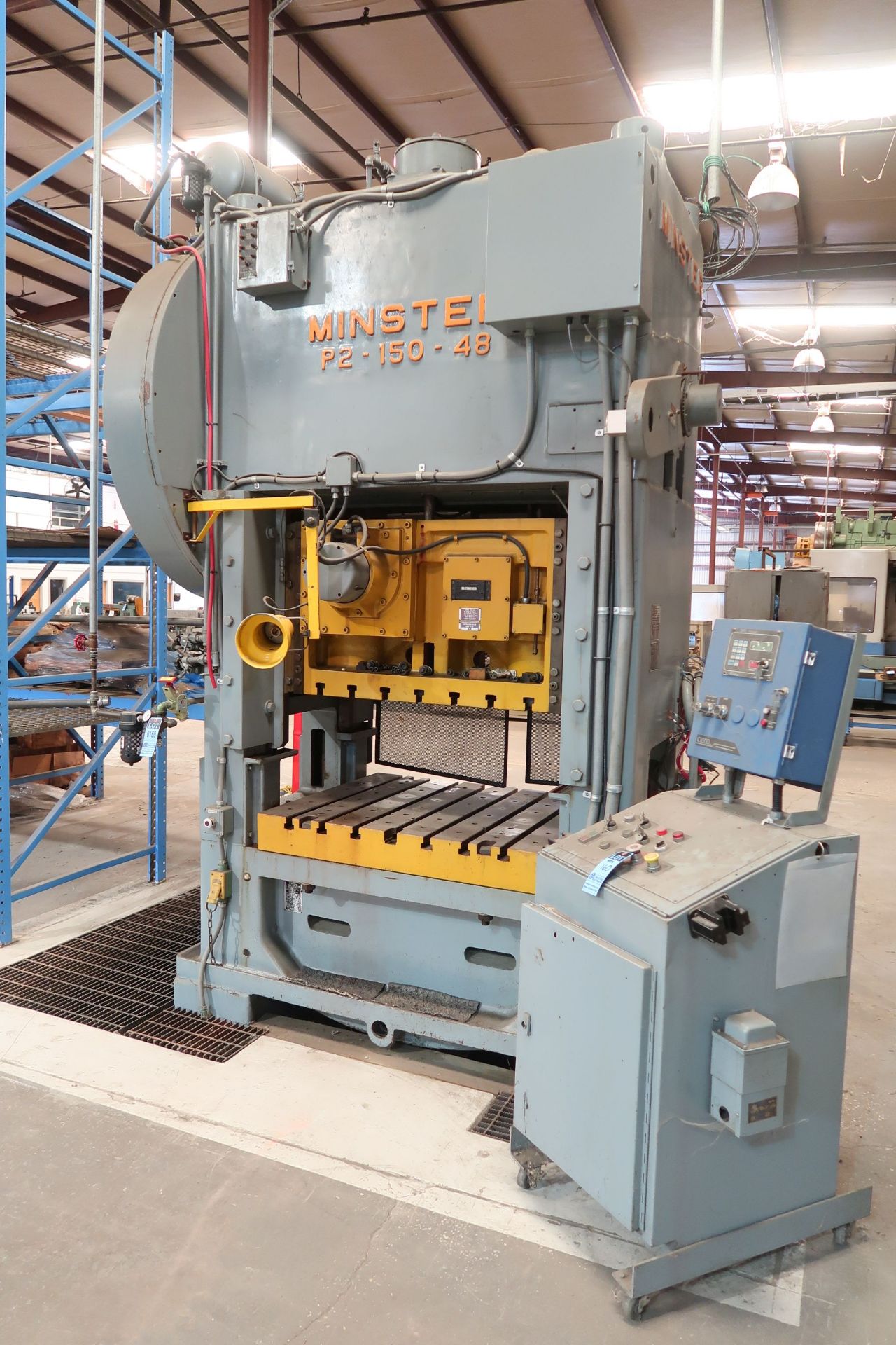 150 TON MINSTER MODEL P2-150-48 SSDC PRESS; S/N 19317, 48" X 40" BOLSTER, 50 - 100 SPM, 4" STROKE, - Image 2 of 12