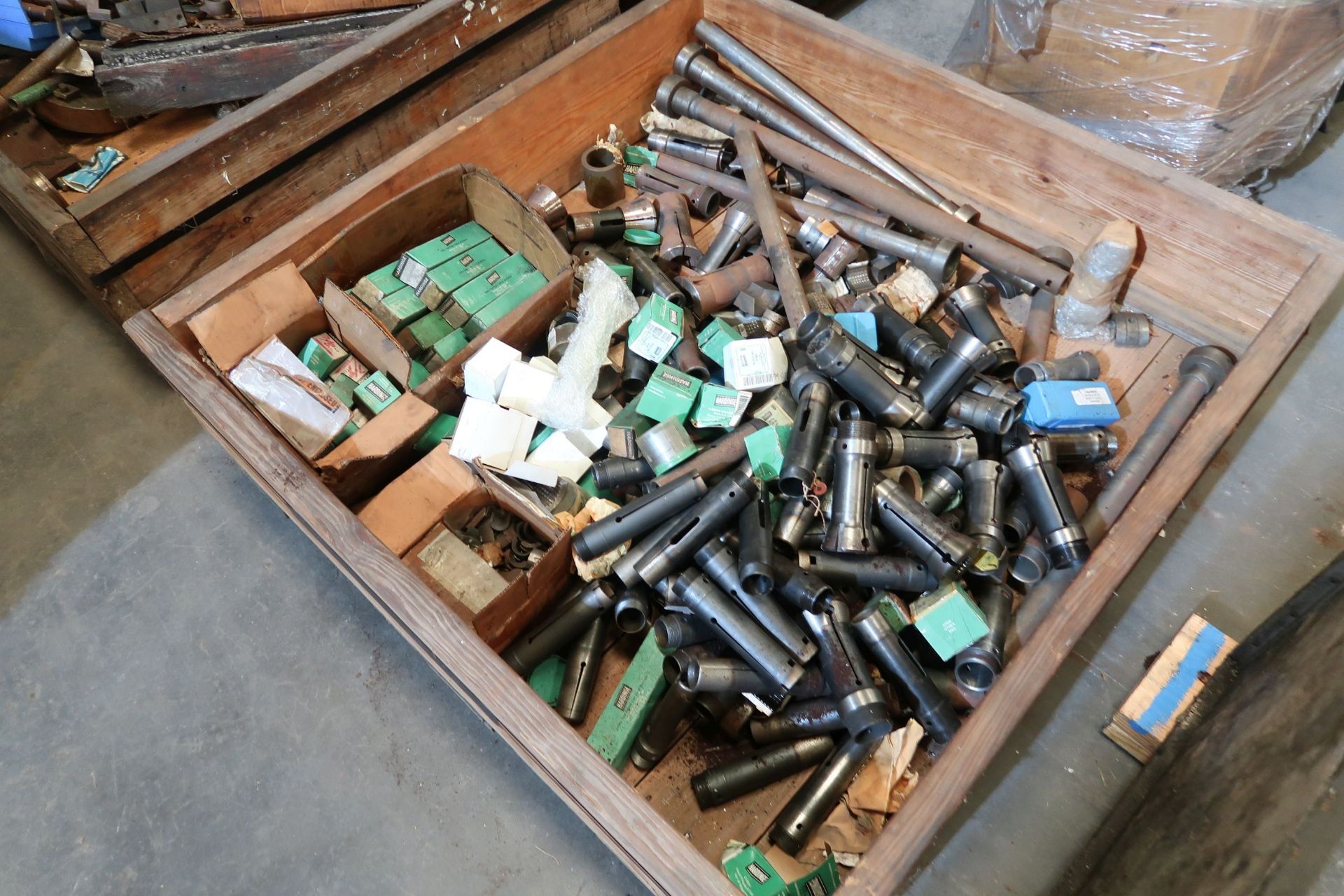 (LOT) (2) ROWS OF MISC. PARTS, APPROX. (20) SKIDS, CRATES, RACKS, CARTS - Image 9 of 21