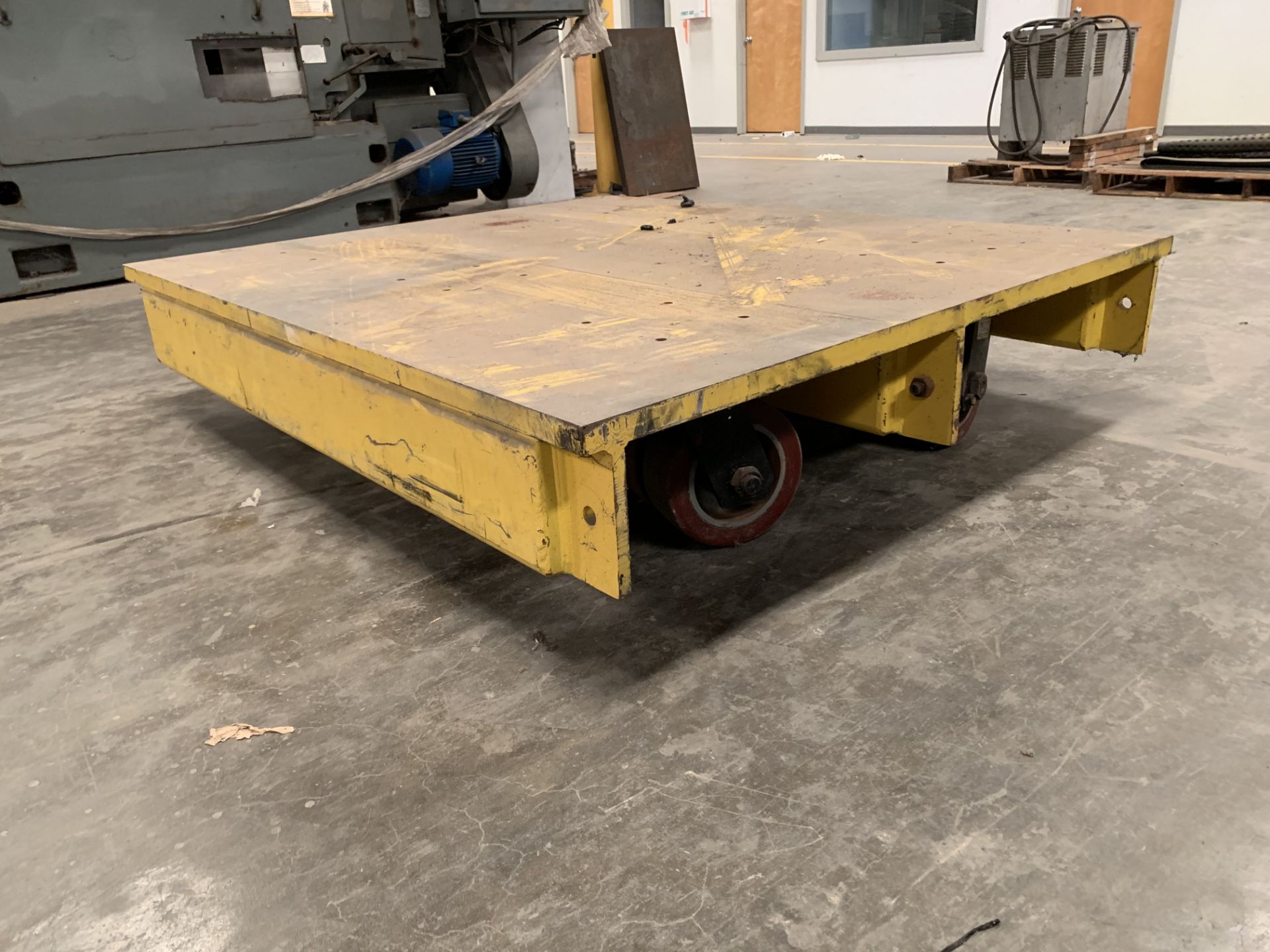 6' X 5' X 1-1/2" THICK STEEL TOP HEAVY TRANSFER CARTS