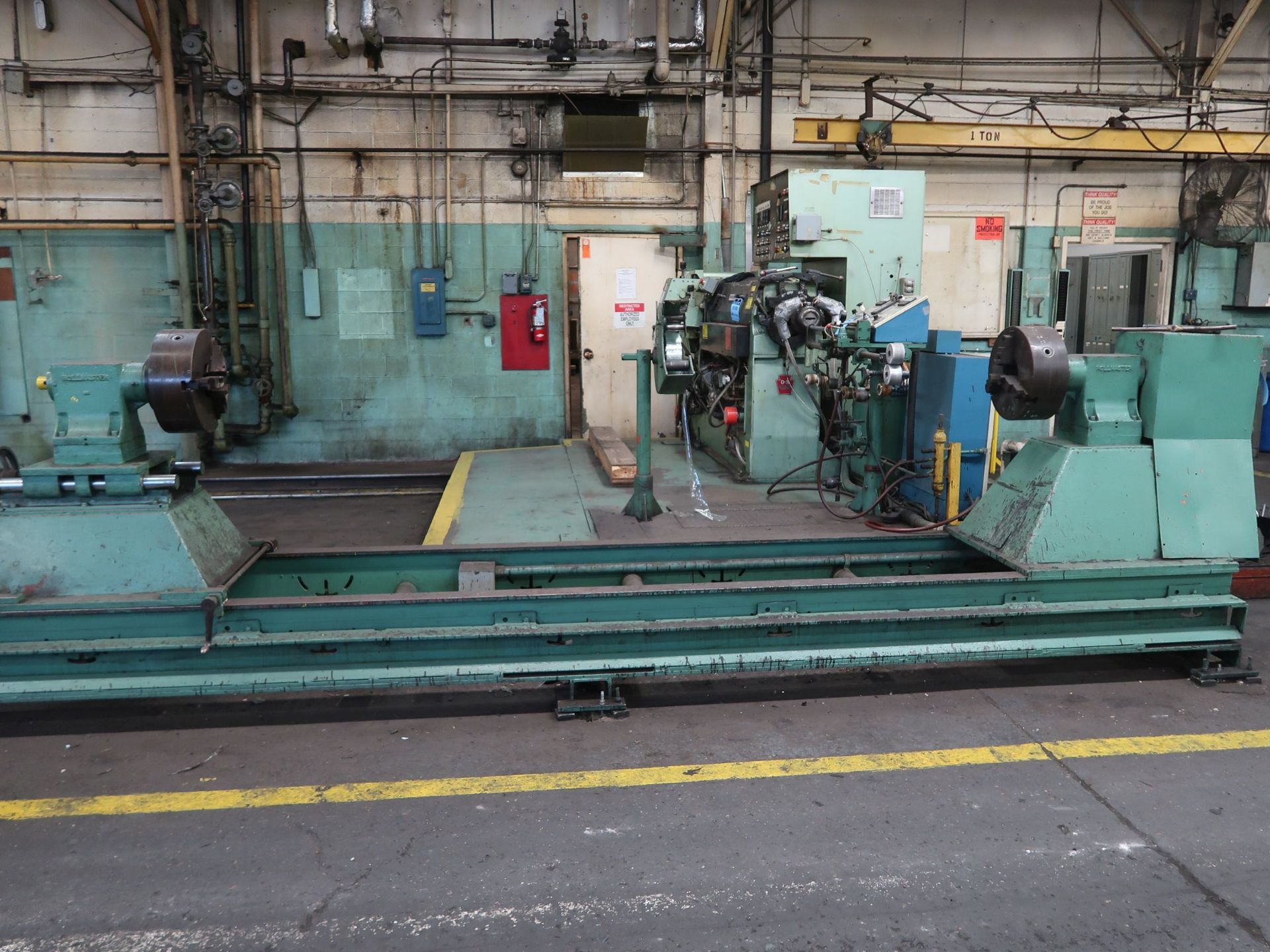 OVERALL LOTS 199A AND 199B 64” X 249” ROLLMASTER STRIP BUILDING LATHE AND 3.5” DAVIS MODEL DS-RE - Image 2 of 15