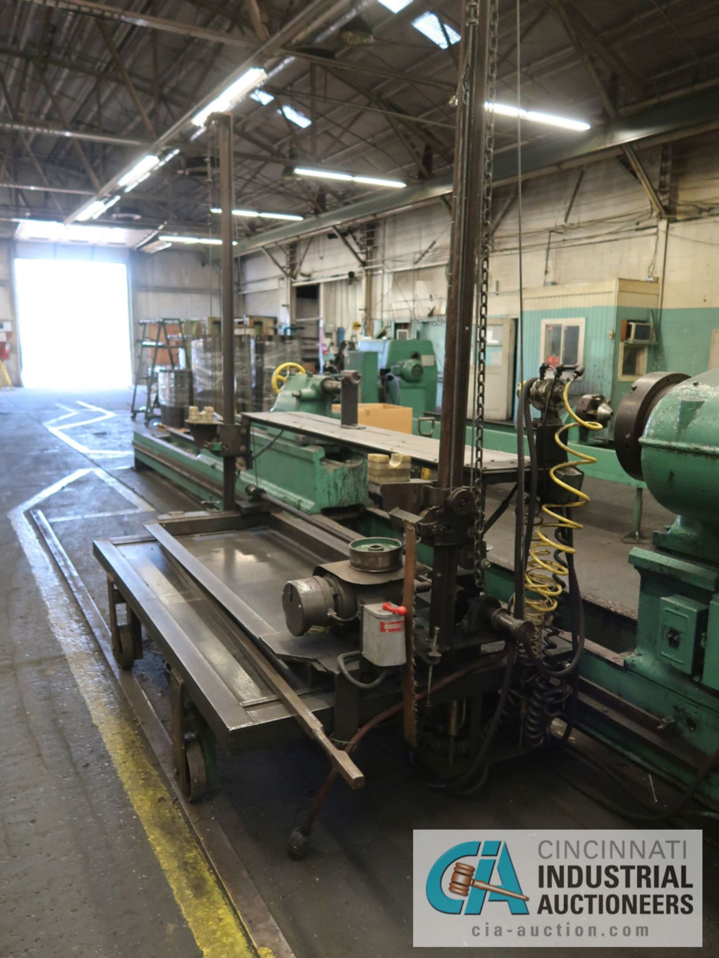 60" X 20' LODGE & SHIPLEY MODIFIED SLIDING BED LATHE WITH WINDING EQUIPMENT - Image 4 of 7