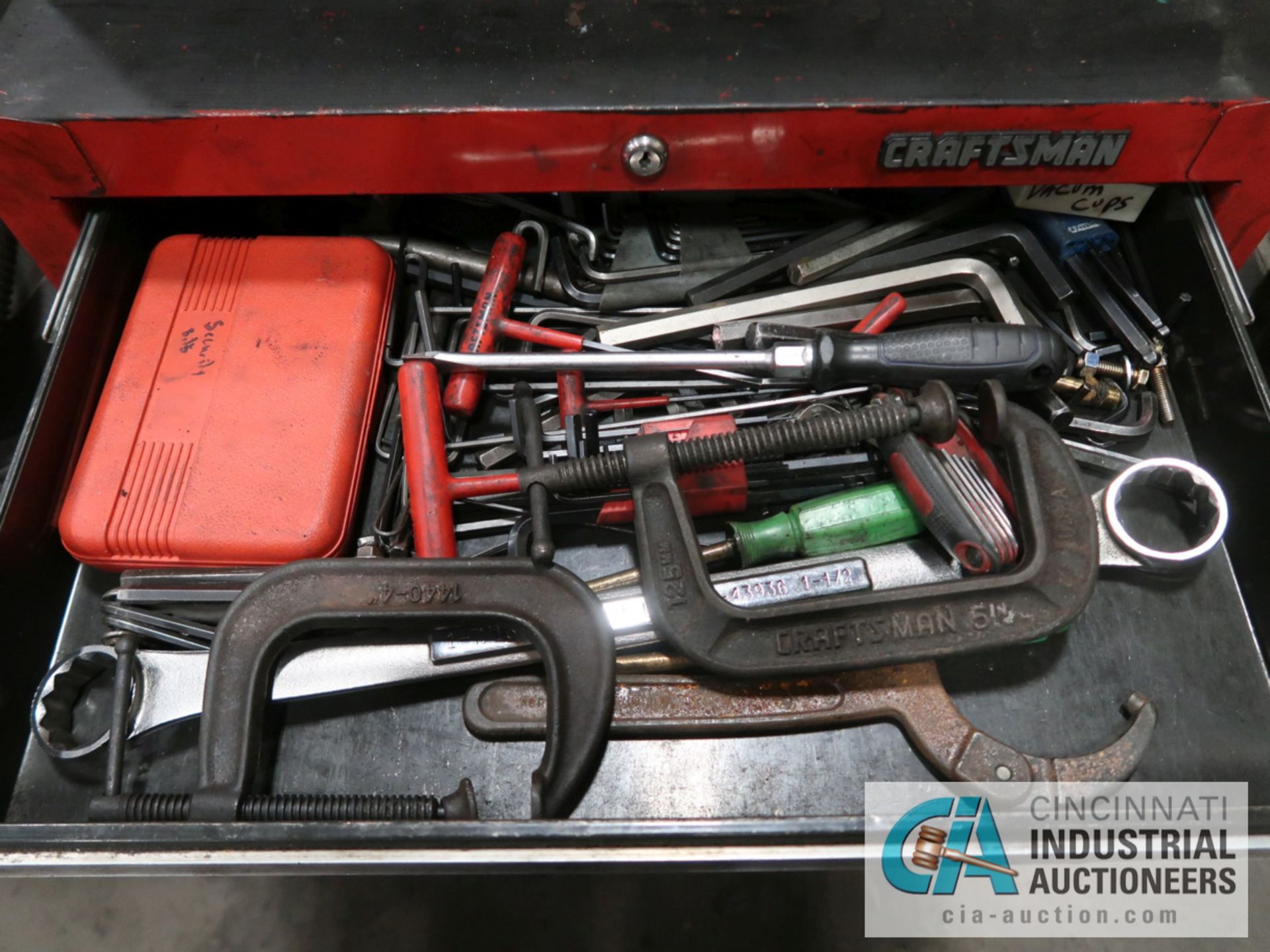 2 PC. PORTABLE CRAFTSMAN TOOL BOX WITH TOOLS - Image 3 of 4