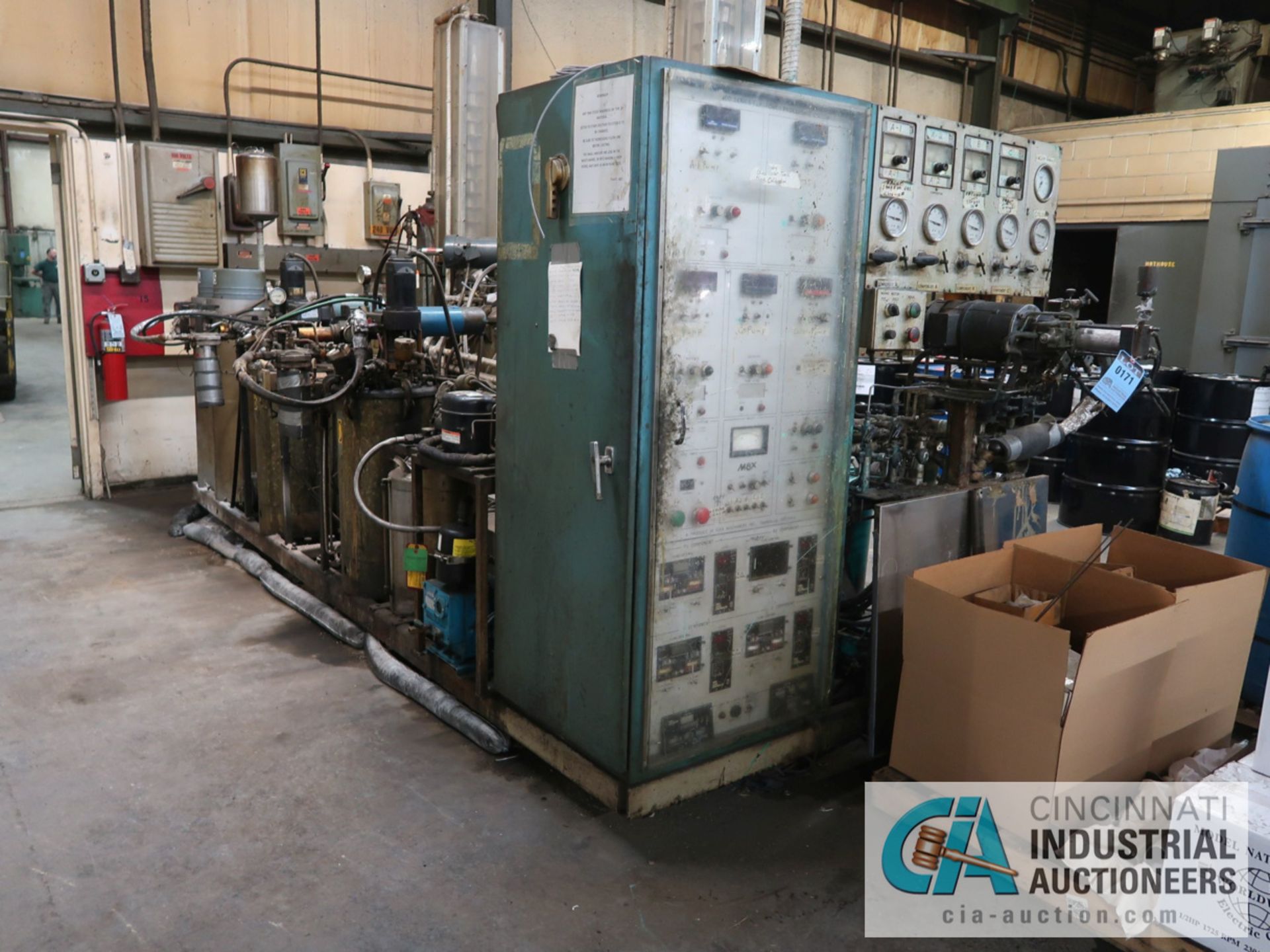 MAX MACHINERY INC. MODEL 605-040-110 URETHANE PROCESSING SYSTEM; S/N 049011, 600 SERIES