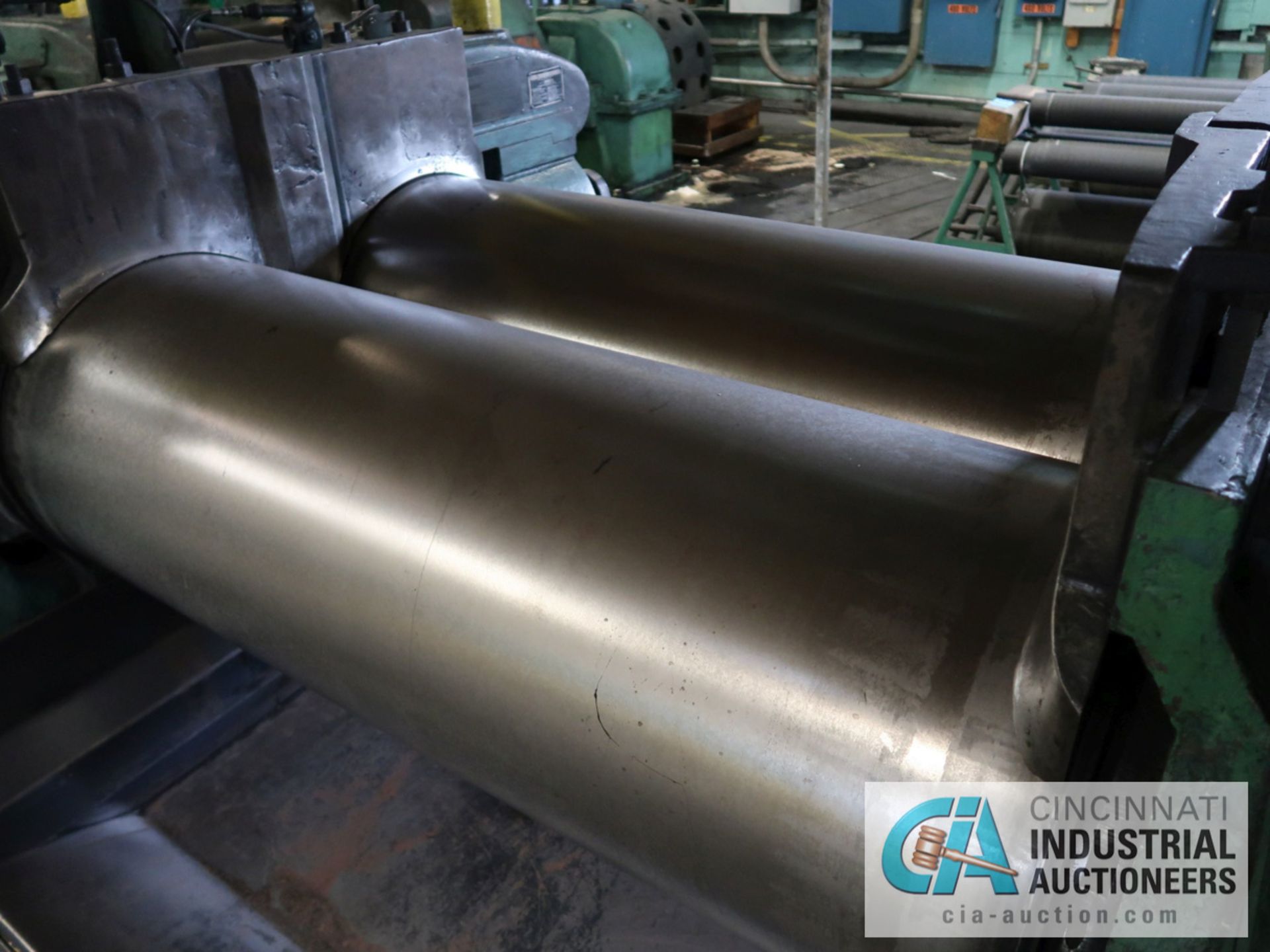 22" X 60" STEWART BOLLING UNITIZED BASE ROLLING MILL; S/N 7492, BOTTOM CATCH TRAY, 150-HP DC MOTOR - Image 7 of 7