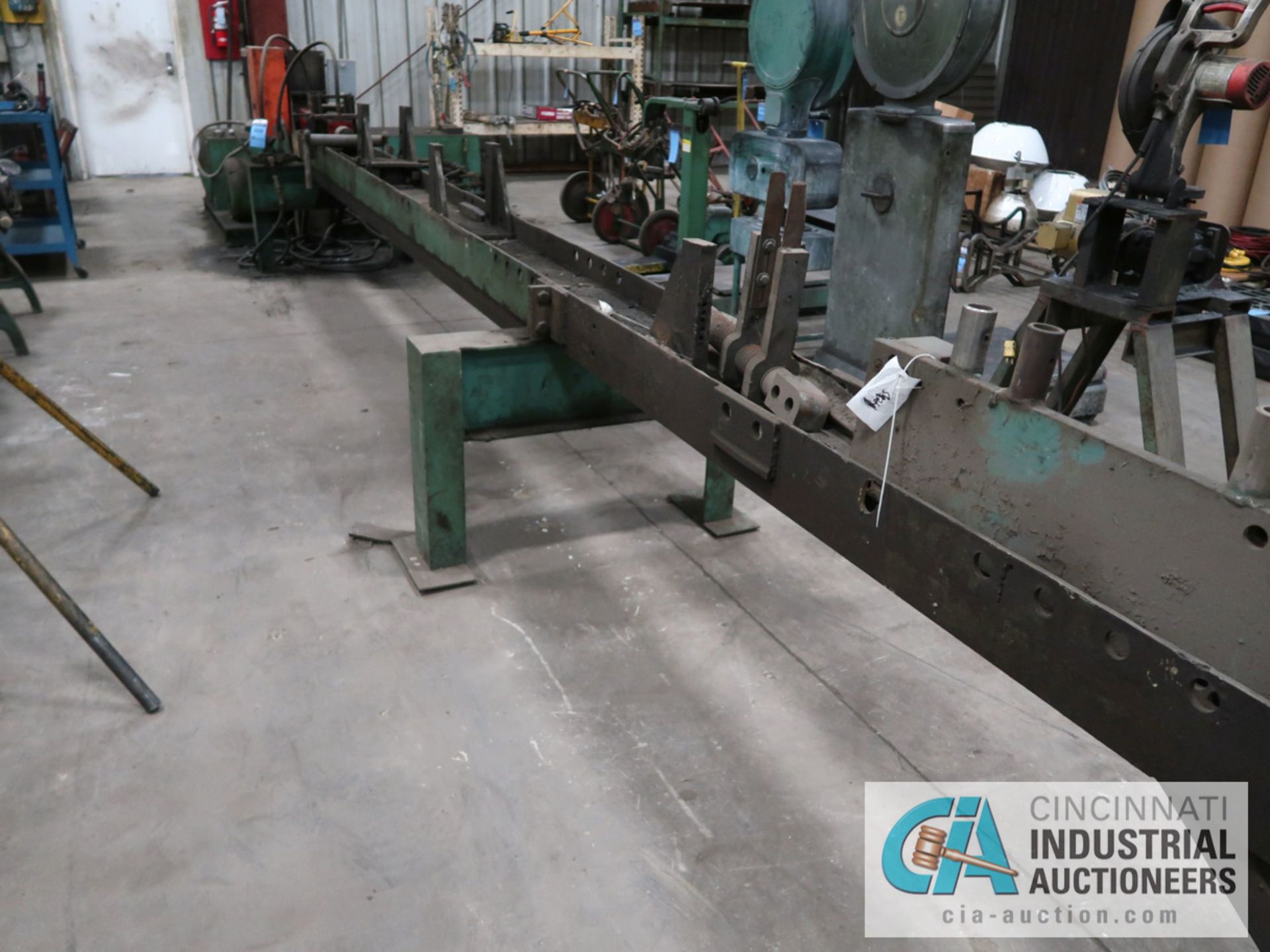 18' BED HORIZONTAL HYDRAULIC ROLLER PRESS WITH HYDRAULIC UNIT